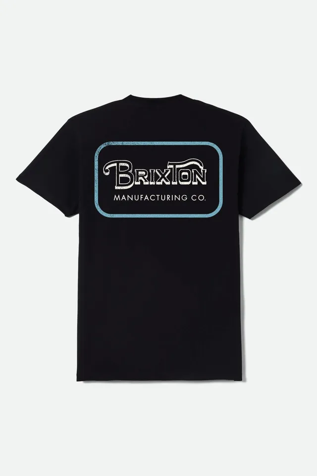 brixton-grade-t-shirt-herren-schwarz-mit-print image 1