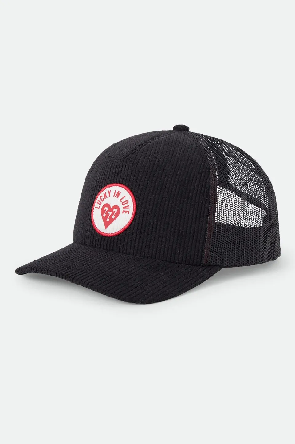 brixton-lucky-in-love-trucker-cap-schwarz-cord image 1