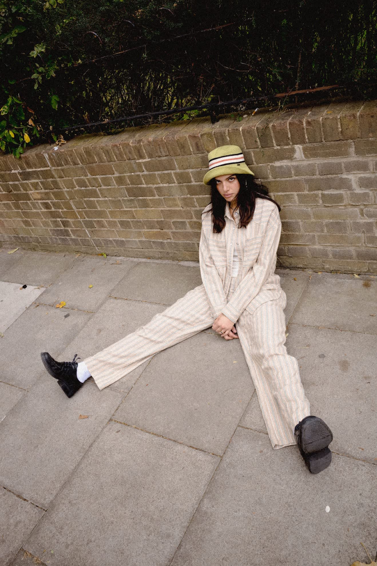 brixton-lounge-pant-hose-sand-streifen image 6