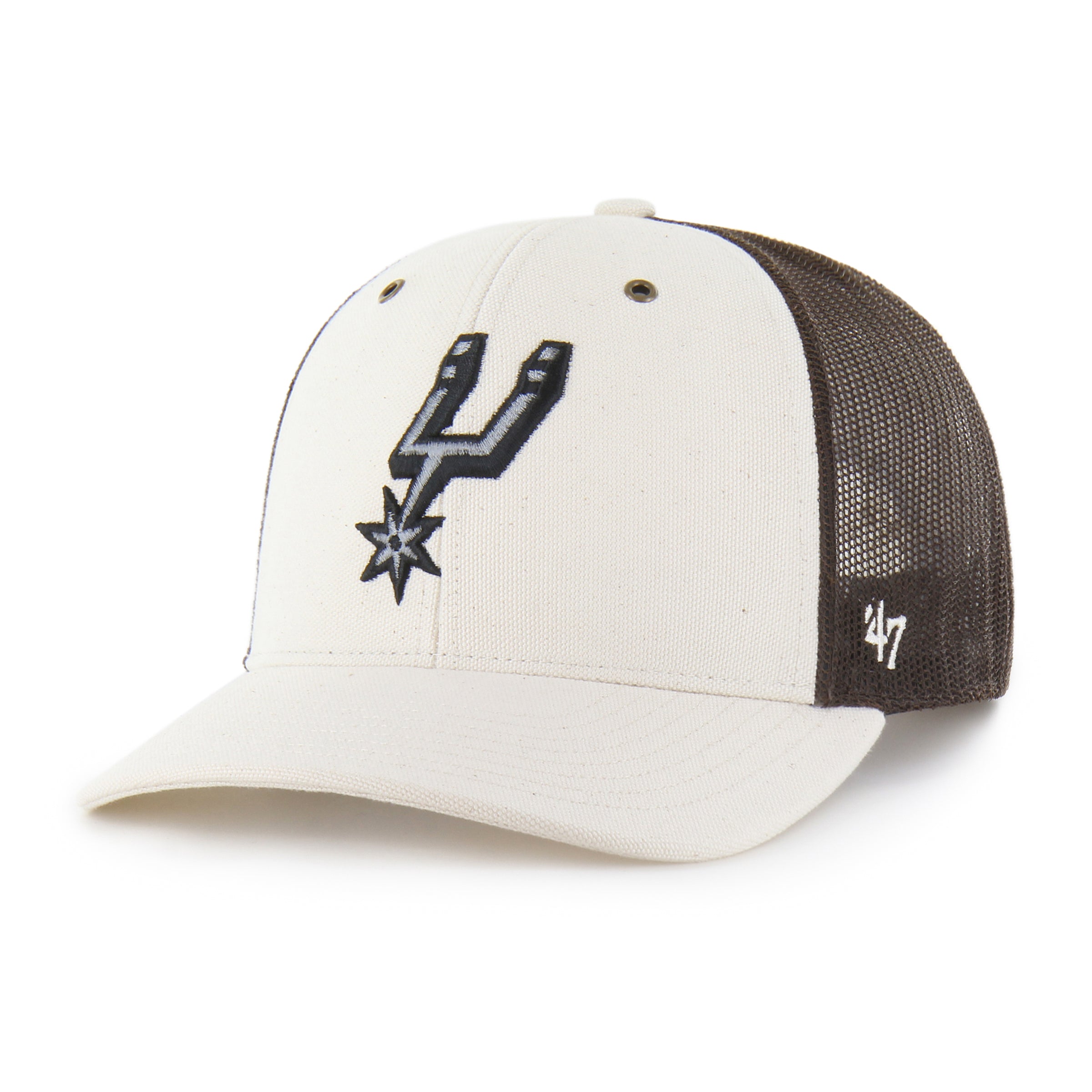 47-brand-47-trucker-san-antonio-spurs-cap-natural-osf image 1