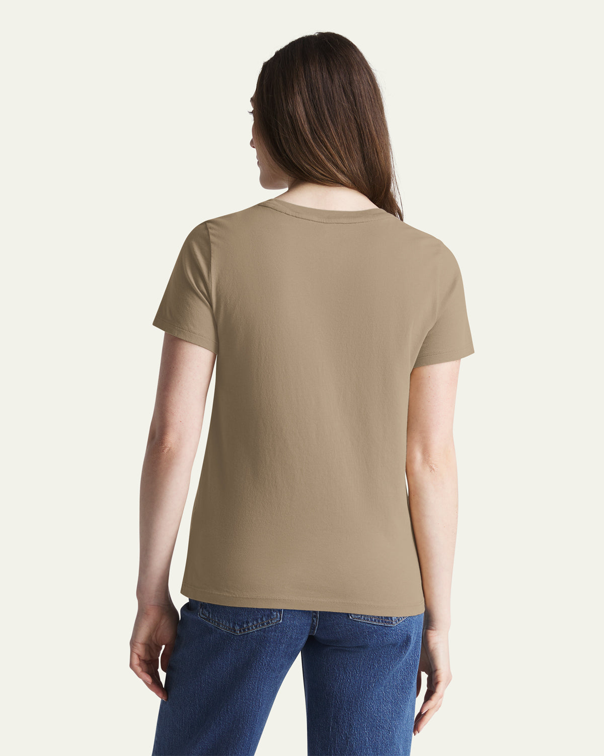 47-foundation-tee-everyday-t-shirt-damen-khaki-baumwolle image 2