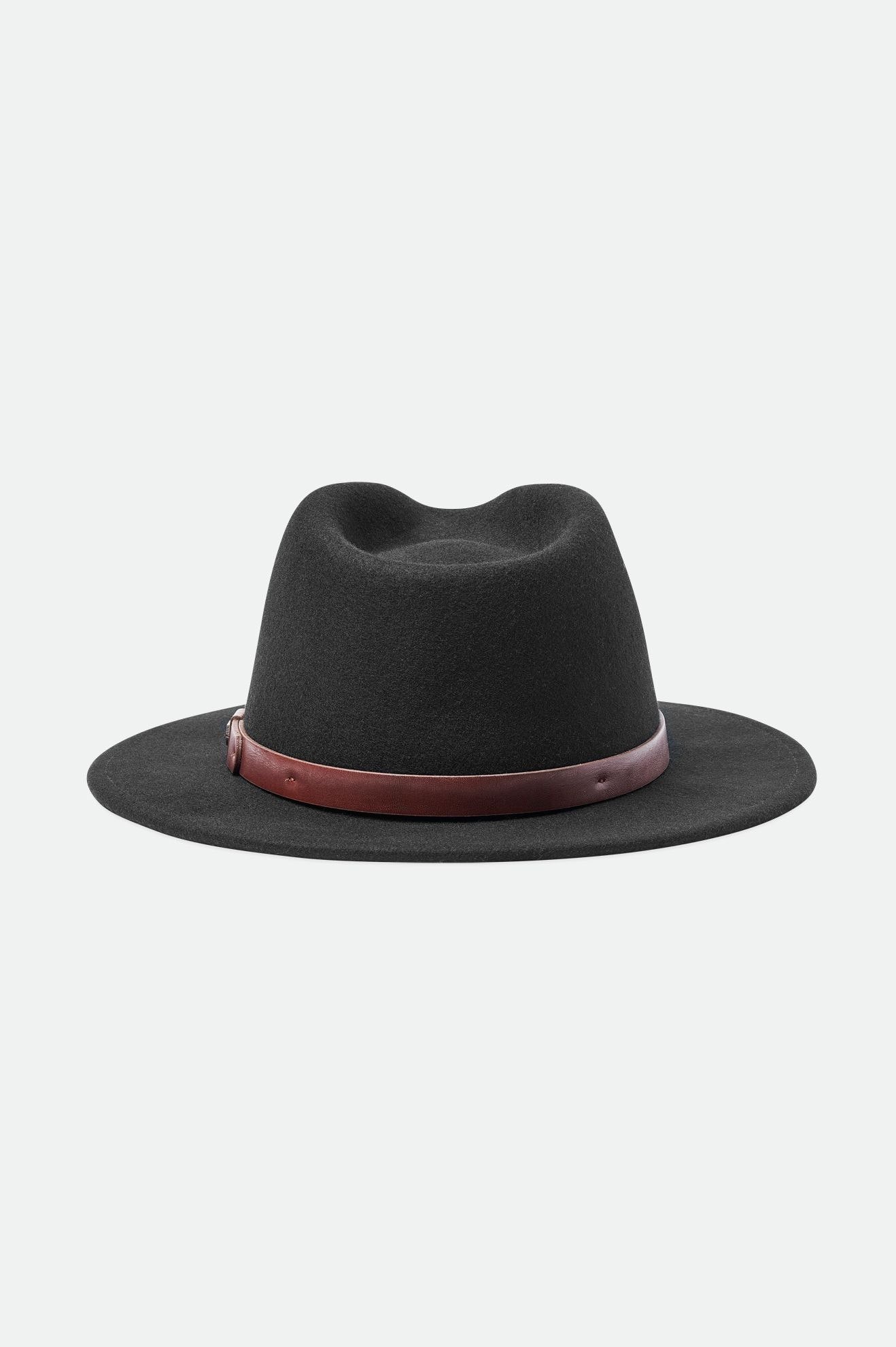 brixton-messer-fedora-filzhut-schwarz-wollfilz image 5