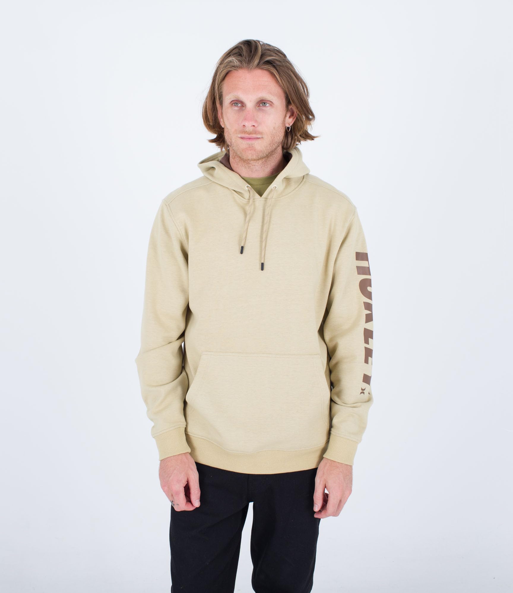 hurley-acadia-heat-fleece-hoodie-creme-ahorn-m image 1