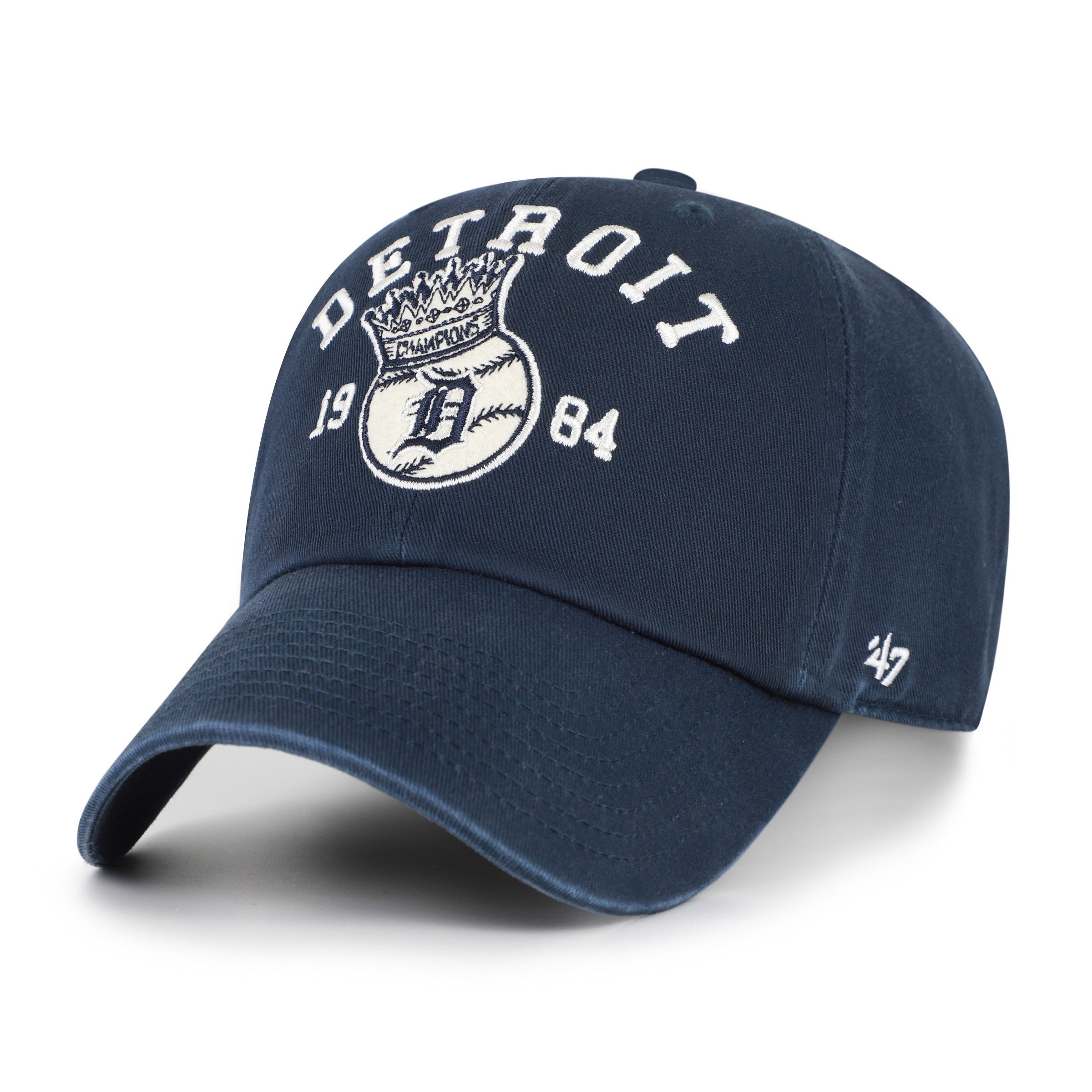 47-brand-clean-up-detroit-tigers-crown-ball-cap-navy image 1