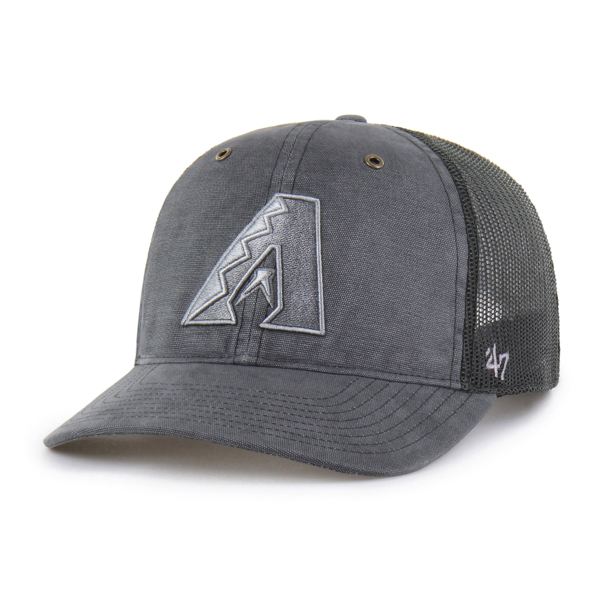 47-brand-arizona-diamondbacks-carhartt-trucker-cap-schwarz-snapback image 4