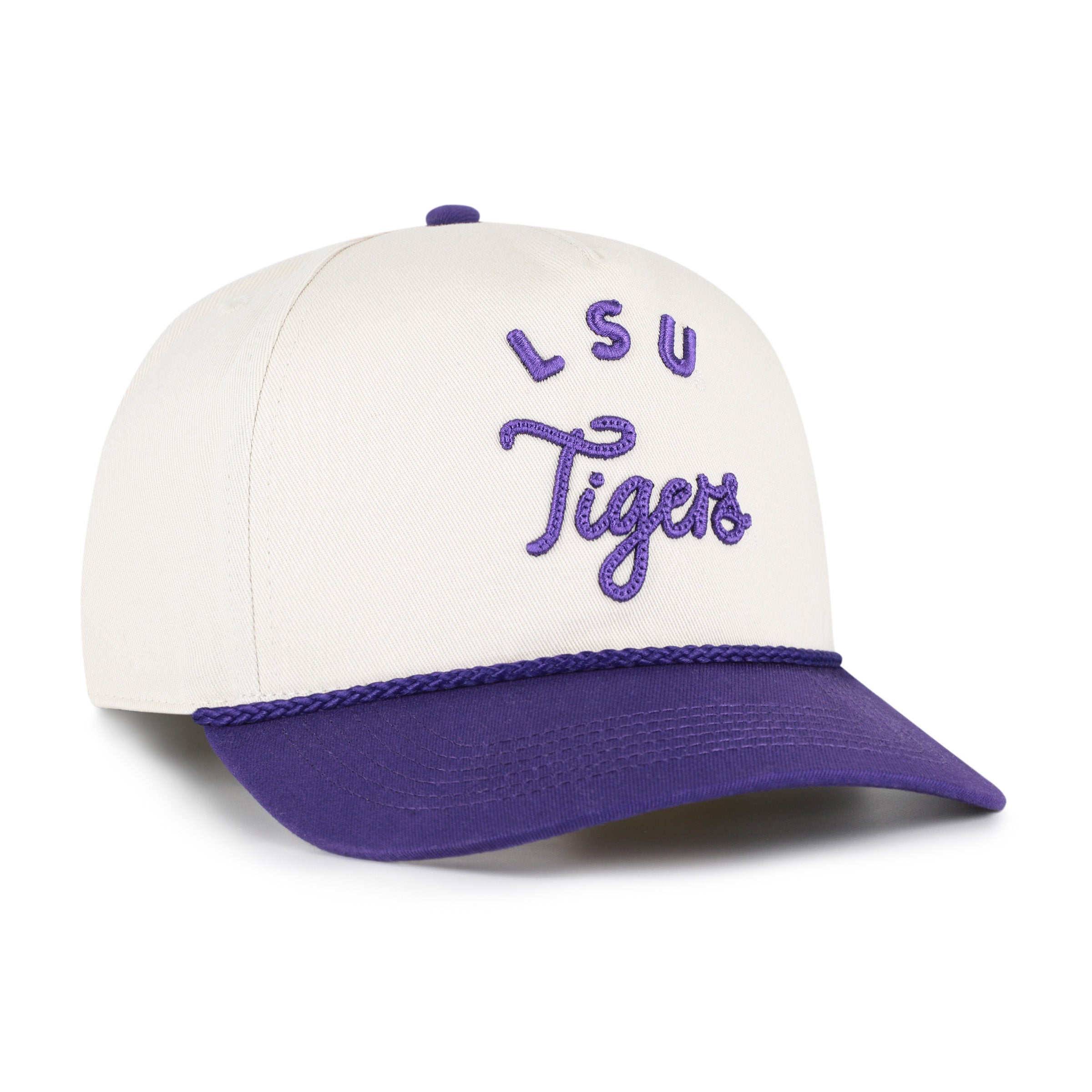 47-hitch-lsu-tigers-rope-script-cap-natural-relaxed-fit image 3