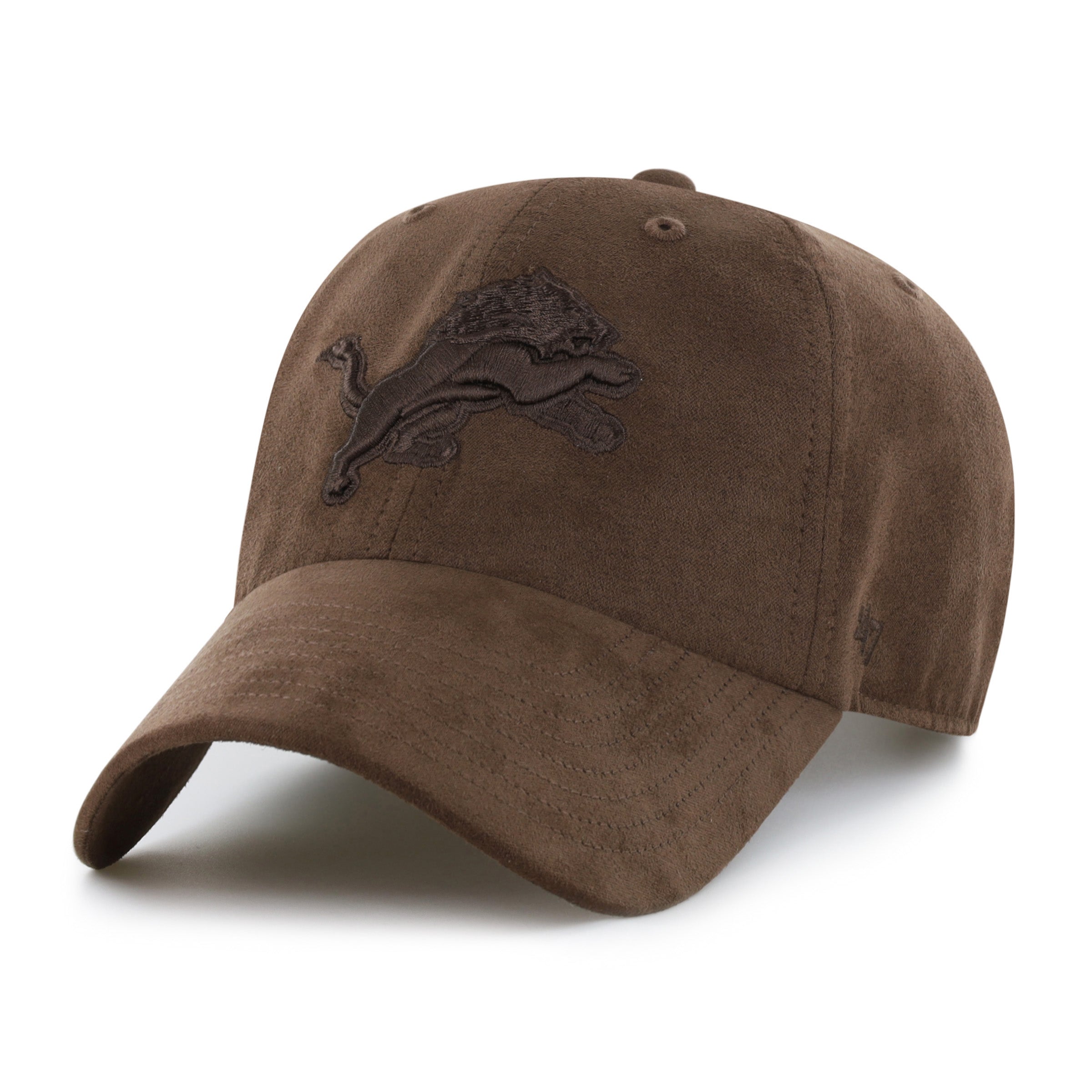 47-clean-up-detroit-lions-ballpark-suede-cap-braun image 1