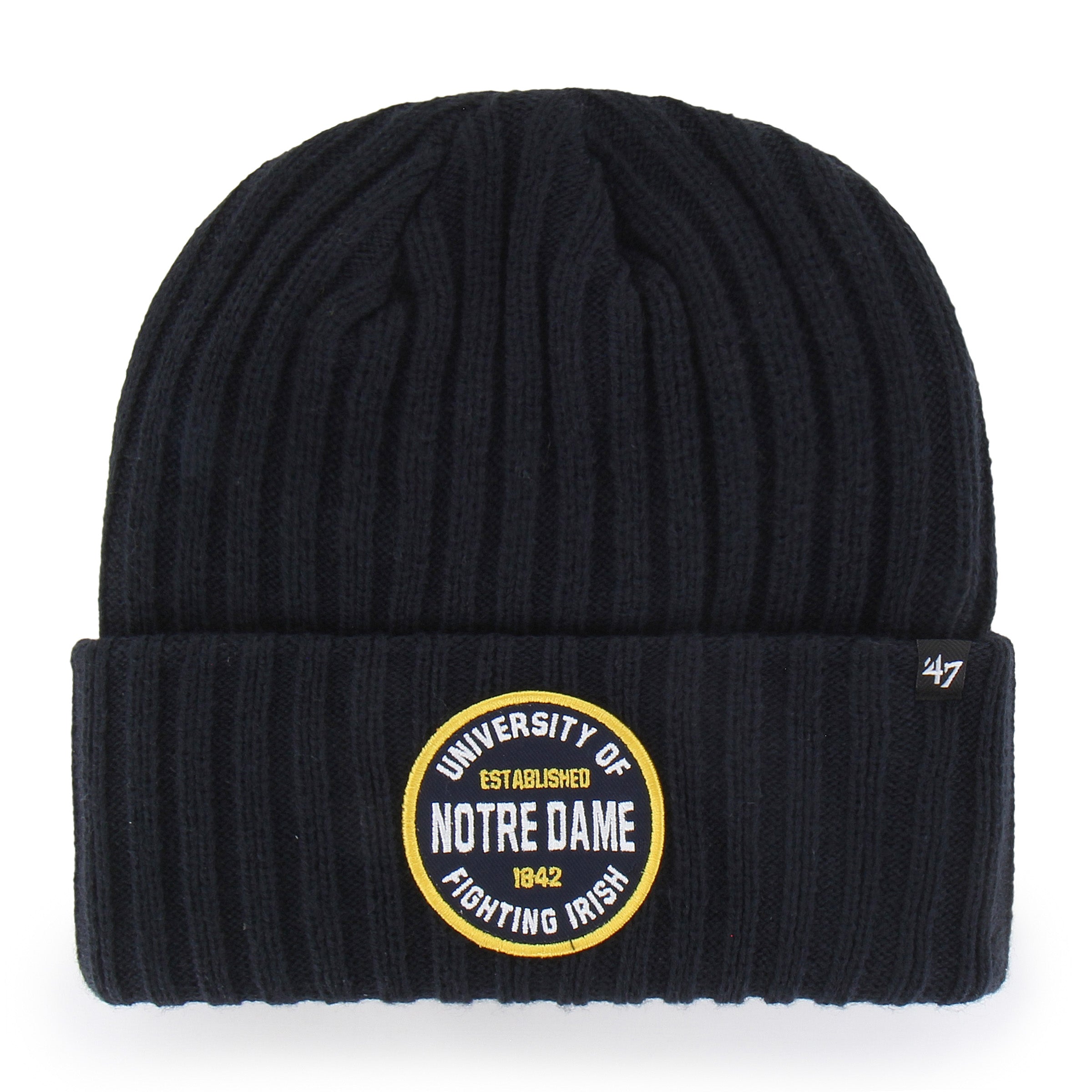47-notre-dame-fighting-irish-cuff-knit-beanie-navy image 1