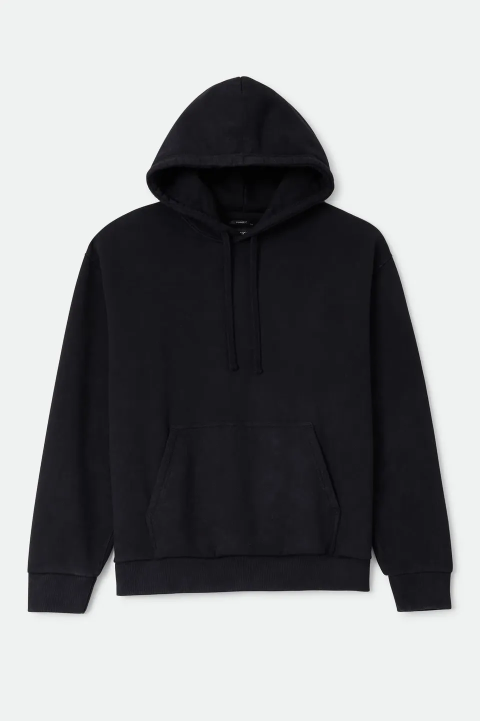 brixton-baseline-hood-fleece-hoodie-schwarz image 1