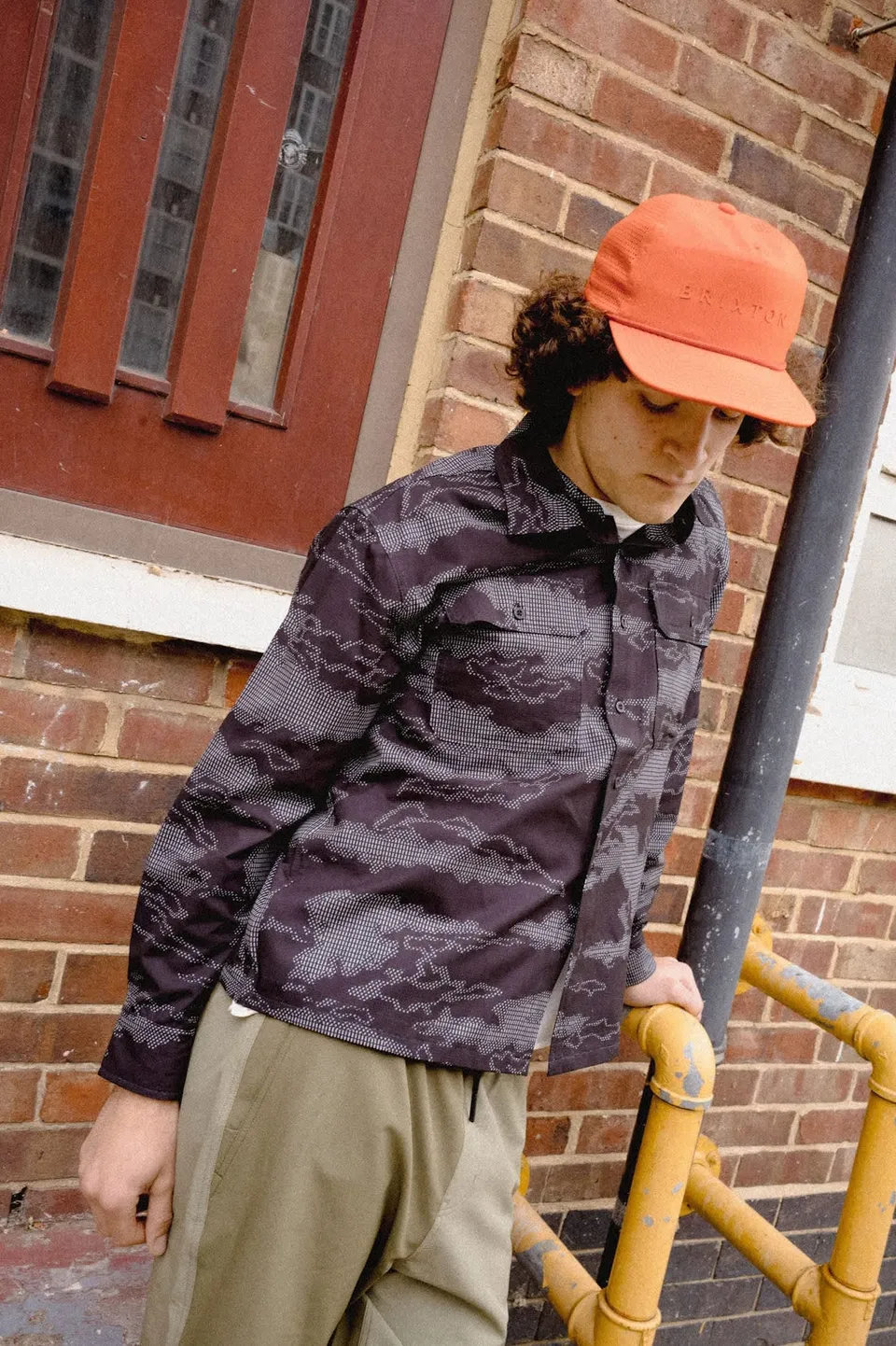 brixton-alpha-journey-adjustable-cap-bright-orange image 1