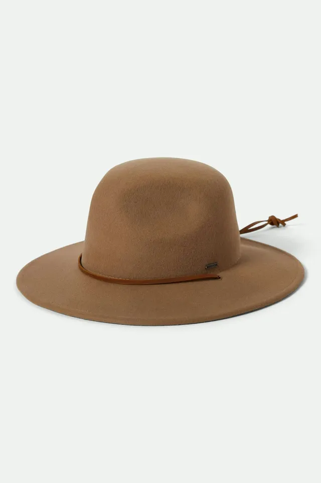 brixton-cedar-fedora-wollhut-khaki-packbar image 1