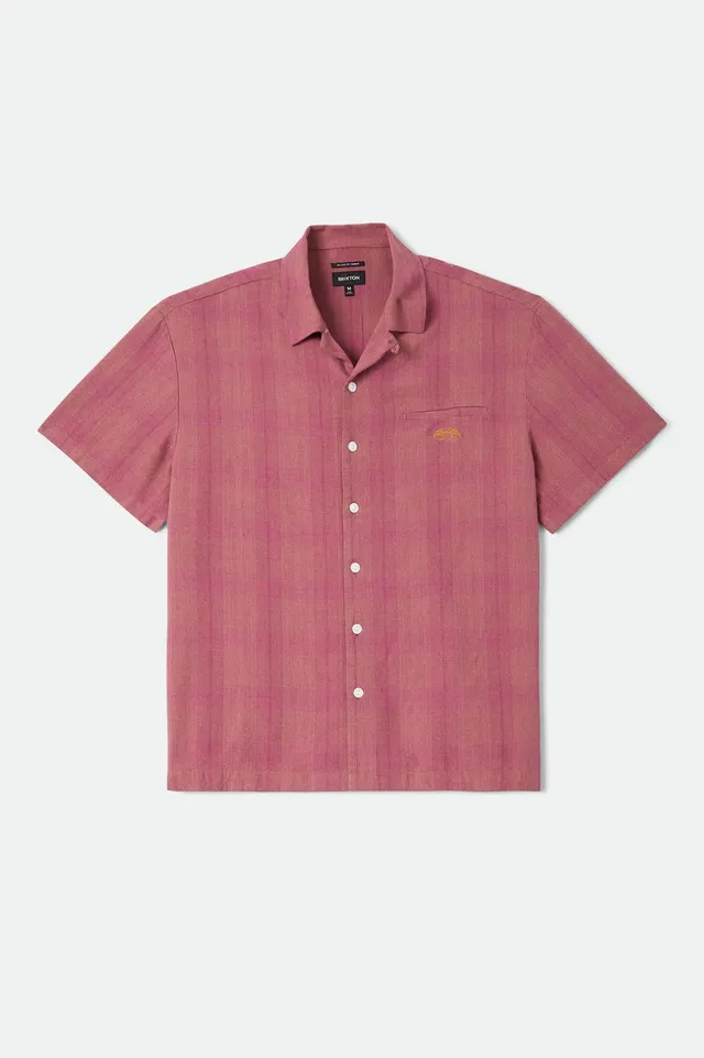 brixton-century-shirt-kurzarmhemd-pink-shadow-plaid-viskose image 1