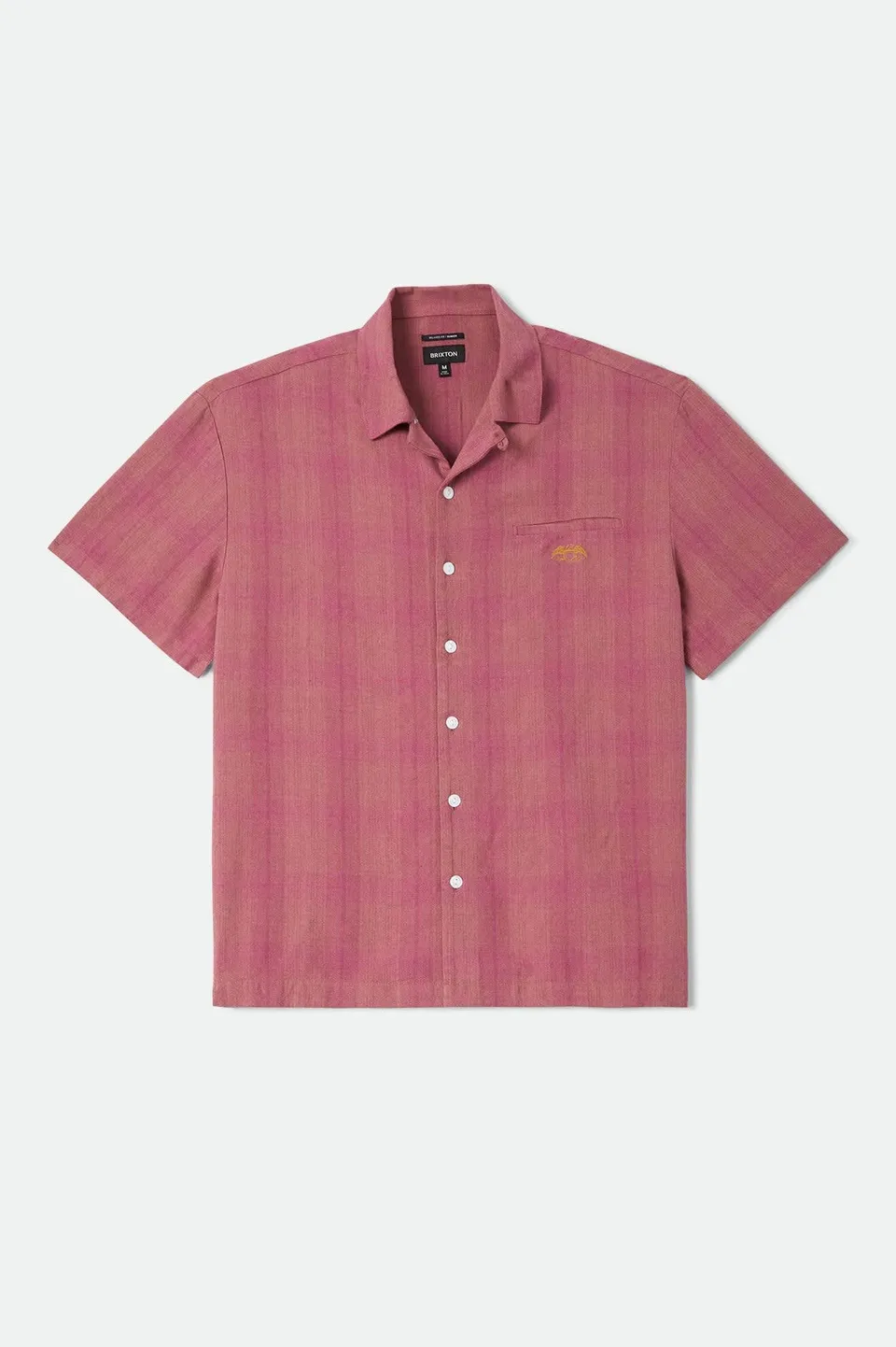 brixton-century-shirt-kurzarmhemd-pink-shadow-plaid-viskose image 1