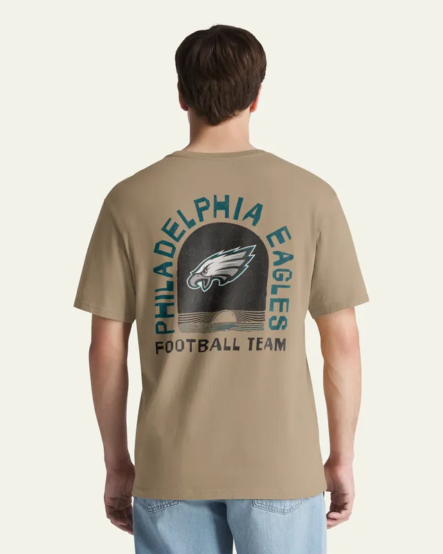 47-foundation-philadelphia-eagles-bleacher-beach-tee-khaki image 1