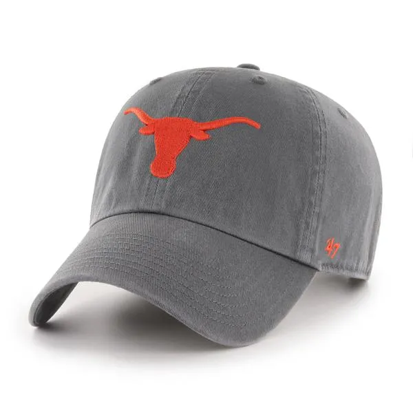 47-brand-texas-longhorns-47-clean-up-cap-charcoal-baumwolle image 1