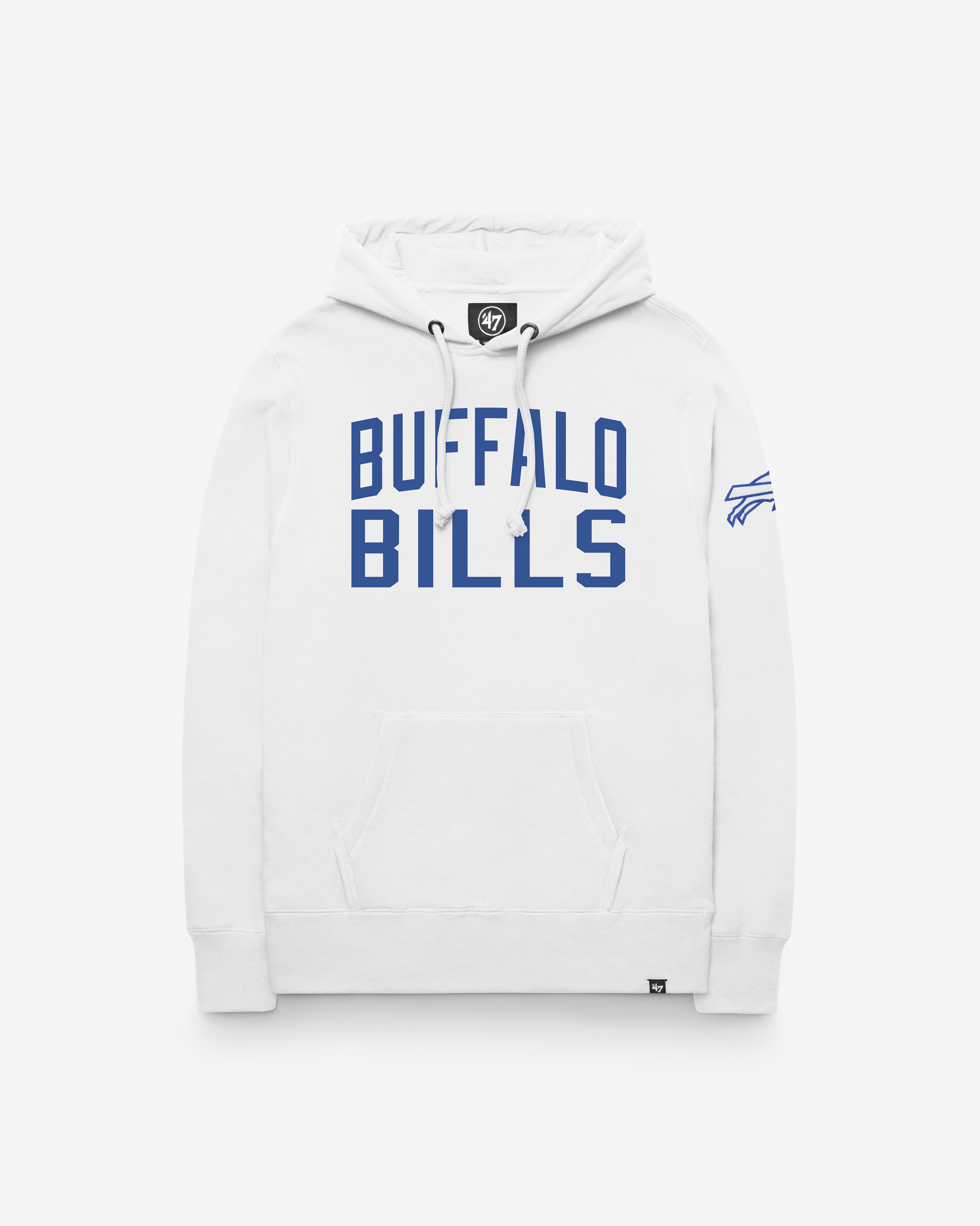 47-brand-headline-crew-buffalo-bills-gamebreak-hoodie-white-wash image 1