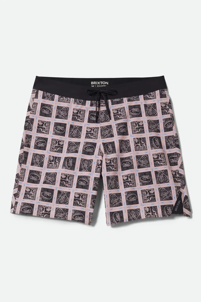 brixton-blitz-boardshort-19-silver-pink-black-herren image 1