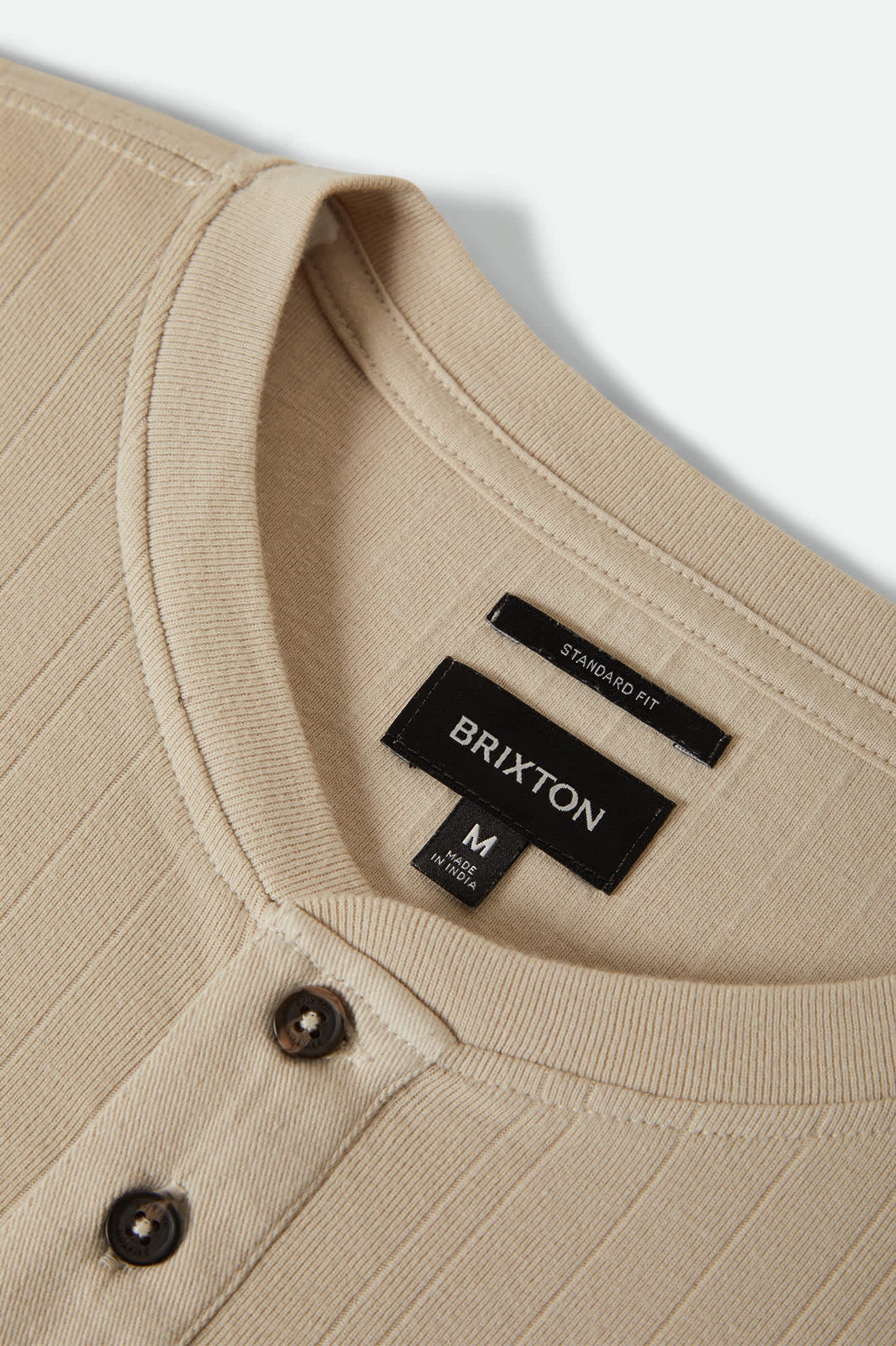 brixton-vintage-ribbed-henley-langarm-beige-baumwolle image 3