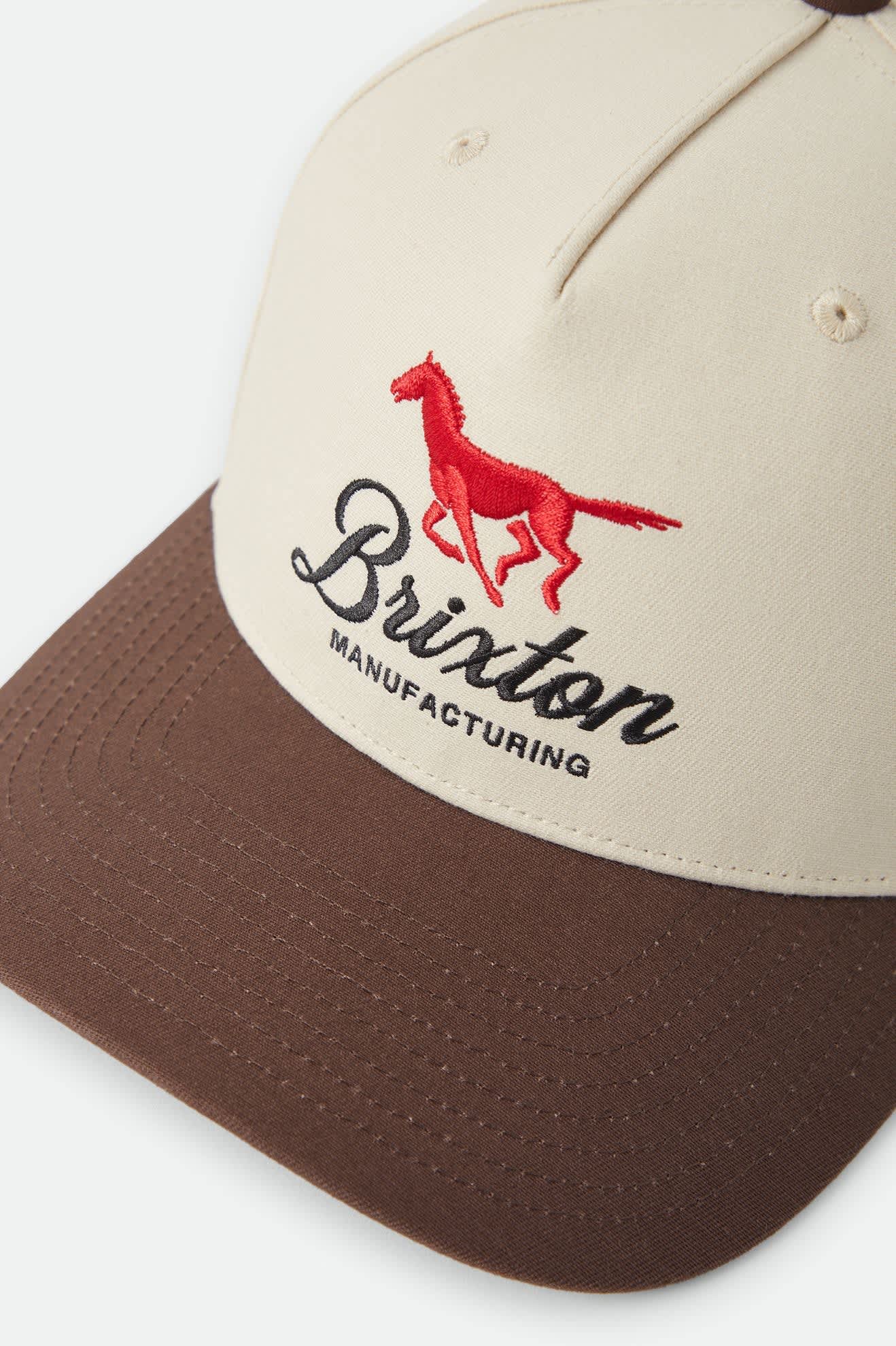 brixton-leisure-snapback-cap-khaki-coco image 3