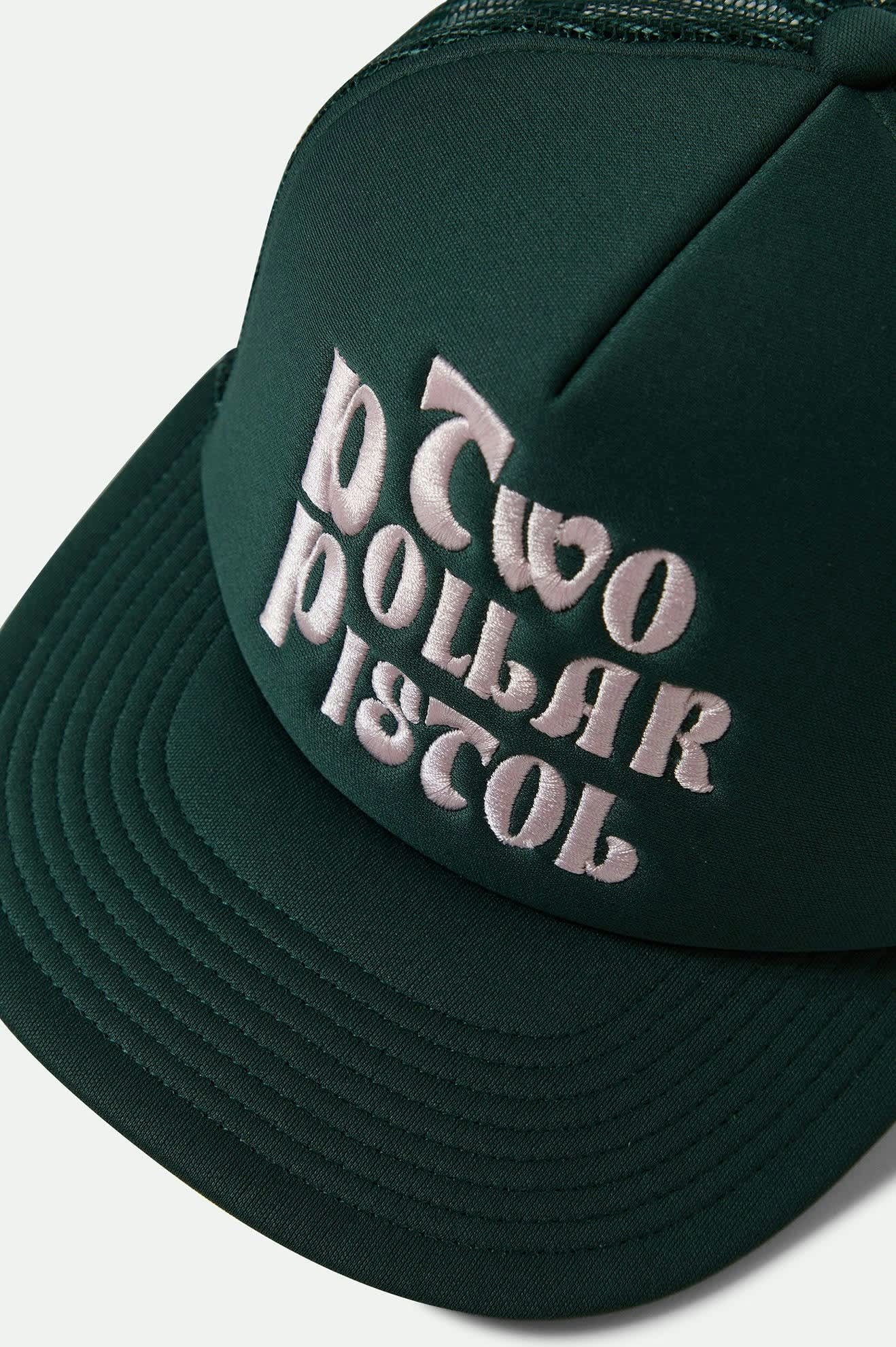 brixton-two-dollar-pistol-trucker-cap-pine-needle-mesh image 3