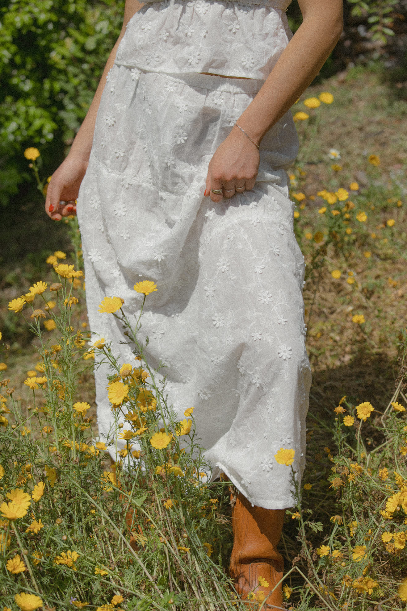 brixton-abigail-skirt-rock-off-white-floral-baumwolle-3d-blumen image 1
