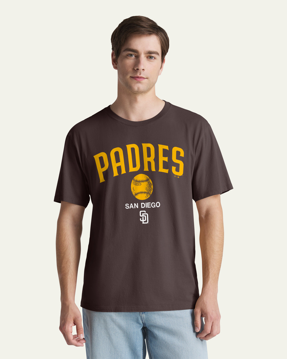 47-foundation-tee-san-diego-padres-play-block-t-shirt-herren-braun image 1