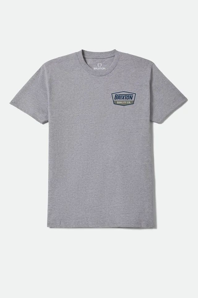 brixton-regal-standard-t-shirt-heather-grey-navy-baumwolle image 1