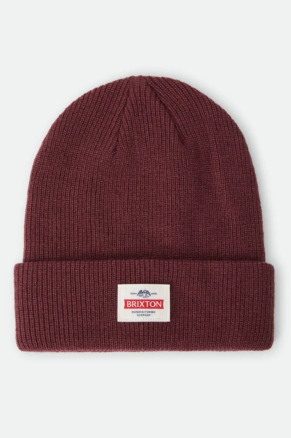 brixton-trademark-beanie-dark-brick-strickm-tze-recycelt image 1