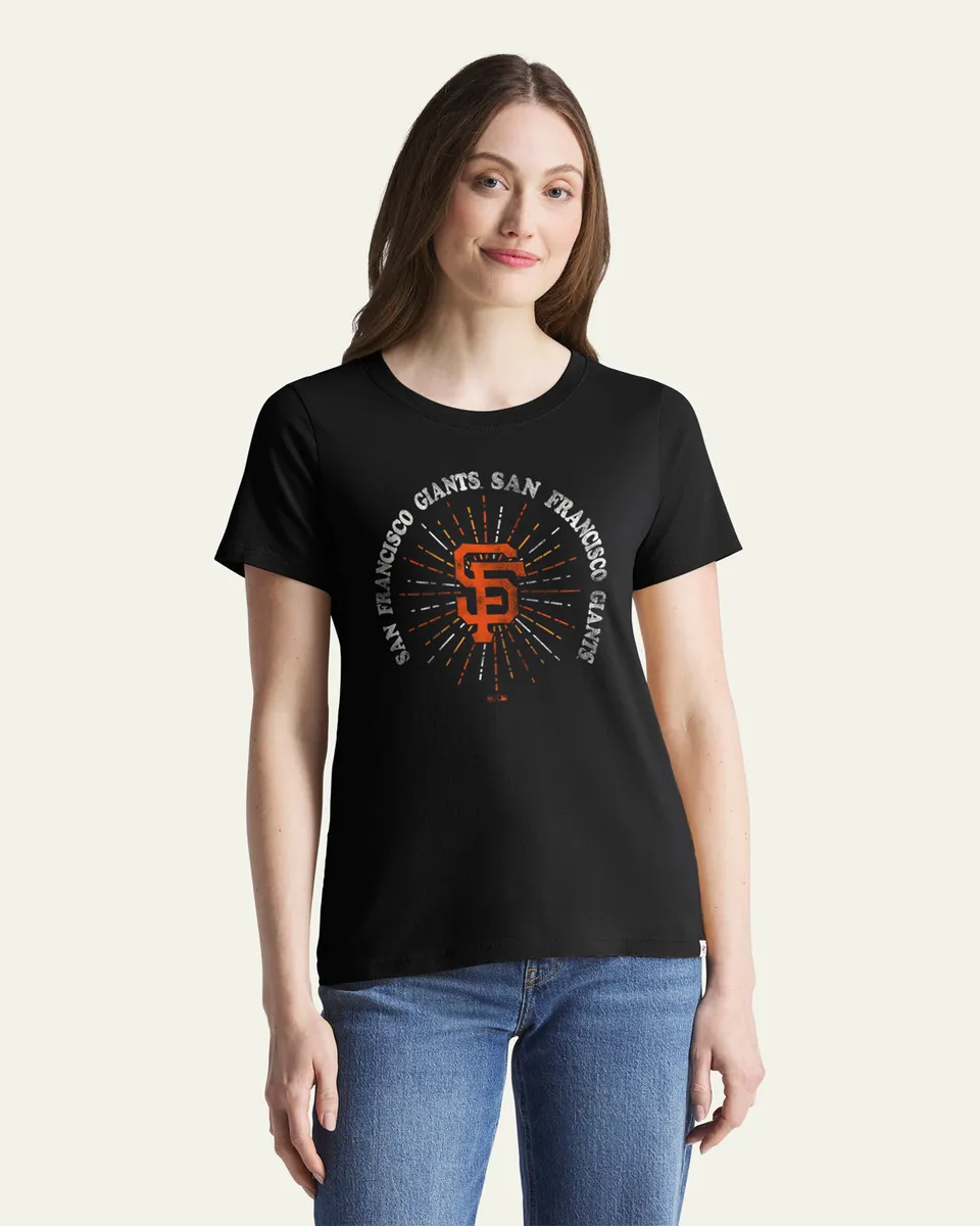 47-foundation-tee-sf-giants-shine-lines-damen-t-shirt-schwarz image 1