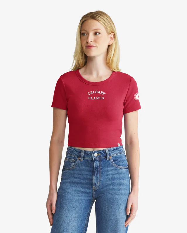 47-foundation-tee-flames-spirited-baby-rib-t-shirt-rot-damen image 1