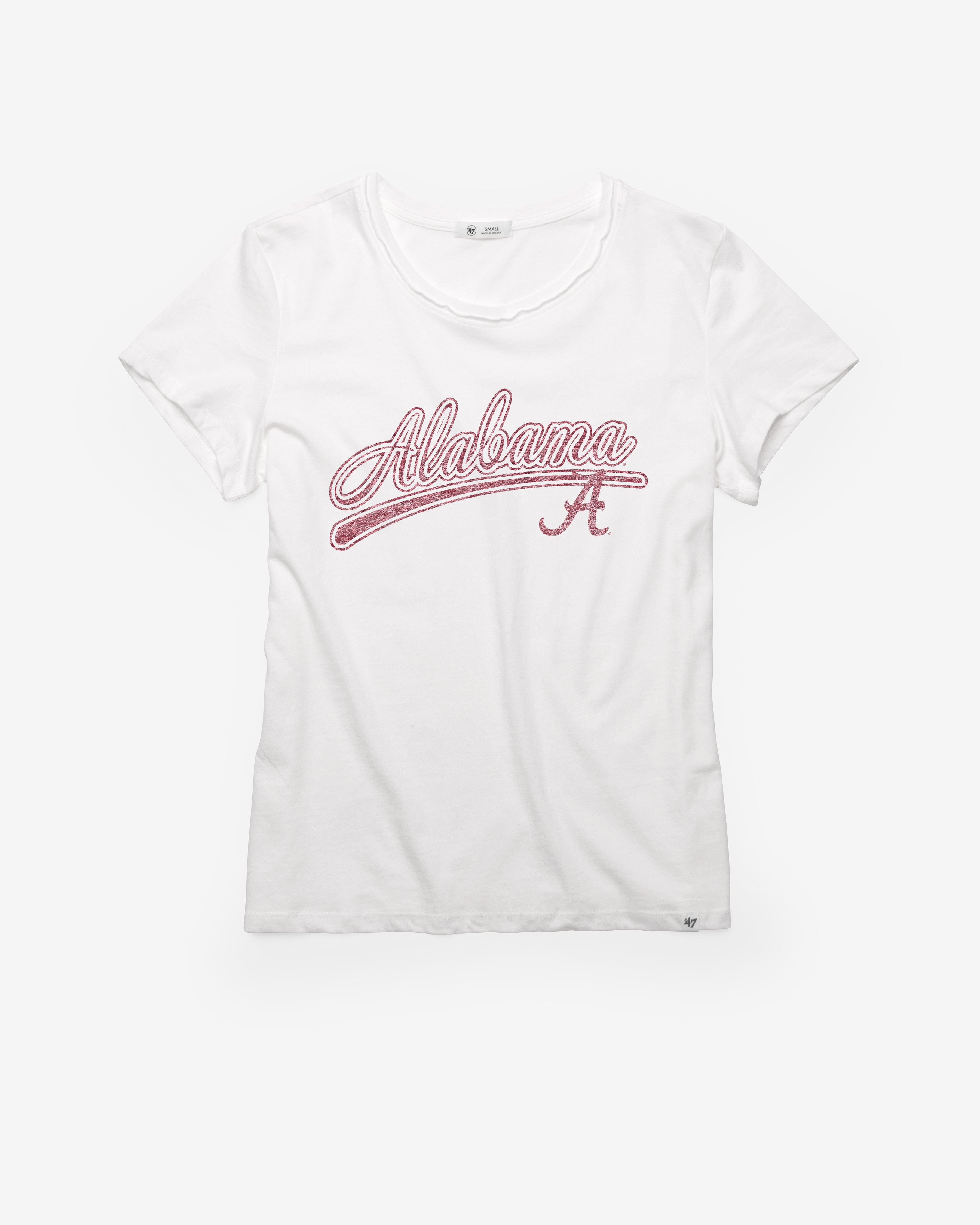 47-frankie-alabama-crimson-tide-t-shirt-white-wash-damen image 1