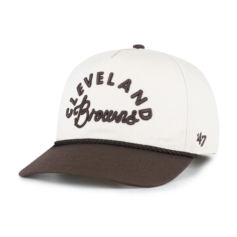 47-hitch-cleveland-browns-cap-natural-damen-snapback image 1
