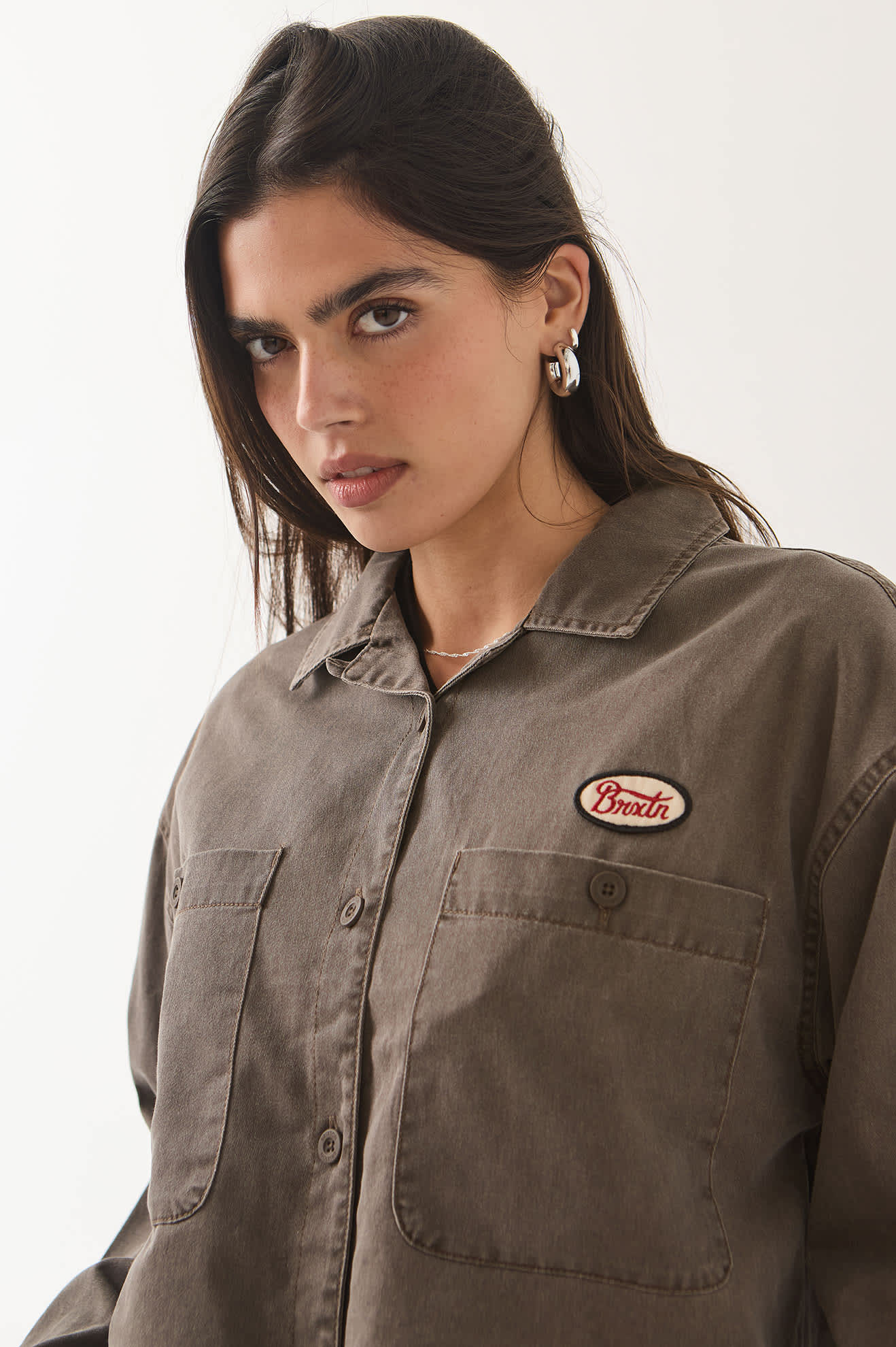 brixton-utopia-overshirt-walnut-brown-baumwolle image 6