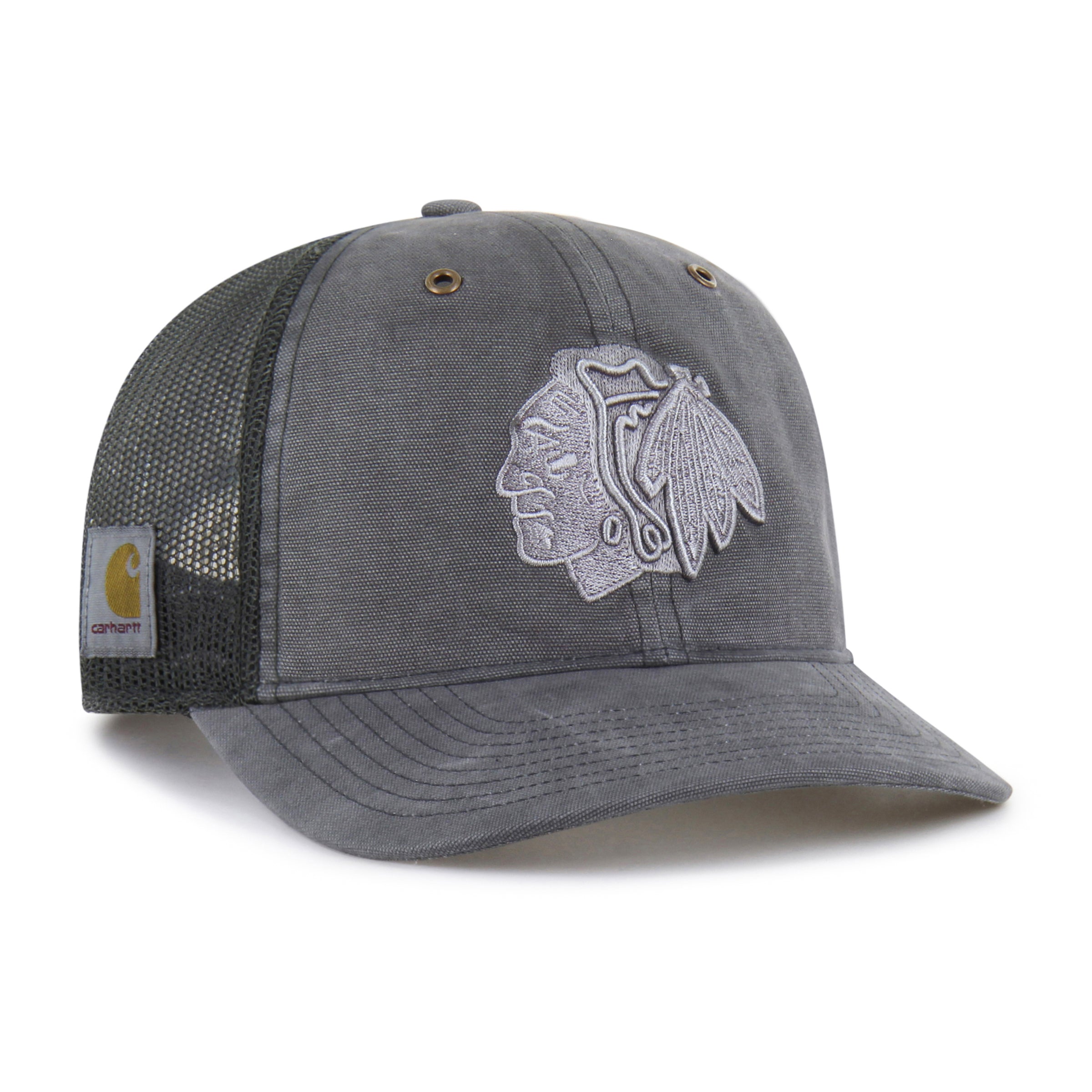 47-brand-47-trucker-chicago-blackhawks-carhartt-dyed-rf-cap-shadow-osf image 1