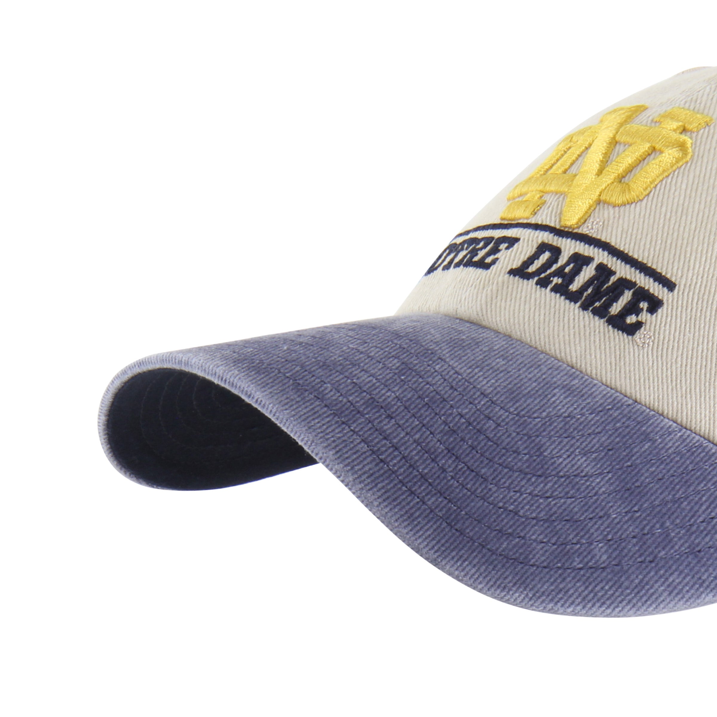 47-clean-up-cap-beige-notre-dame-two-tone-logo-line image 4