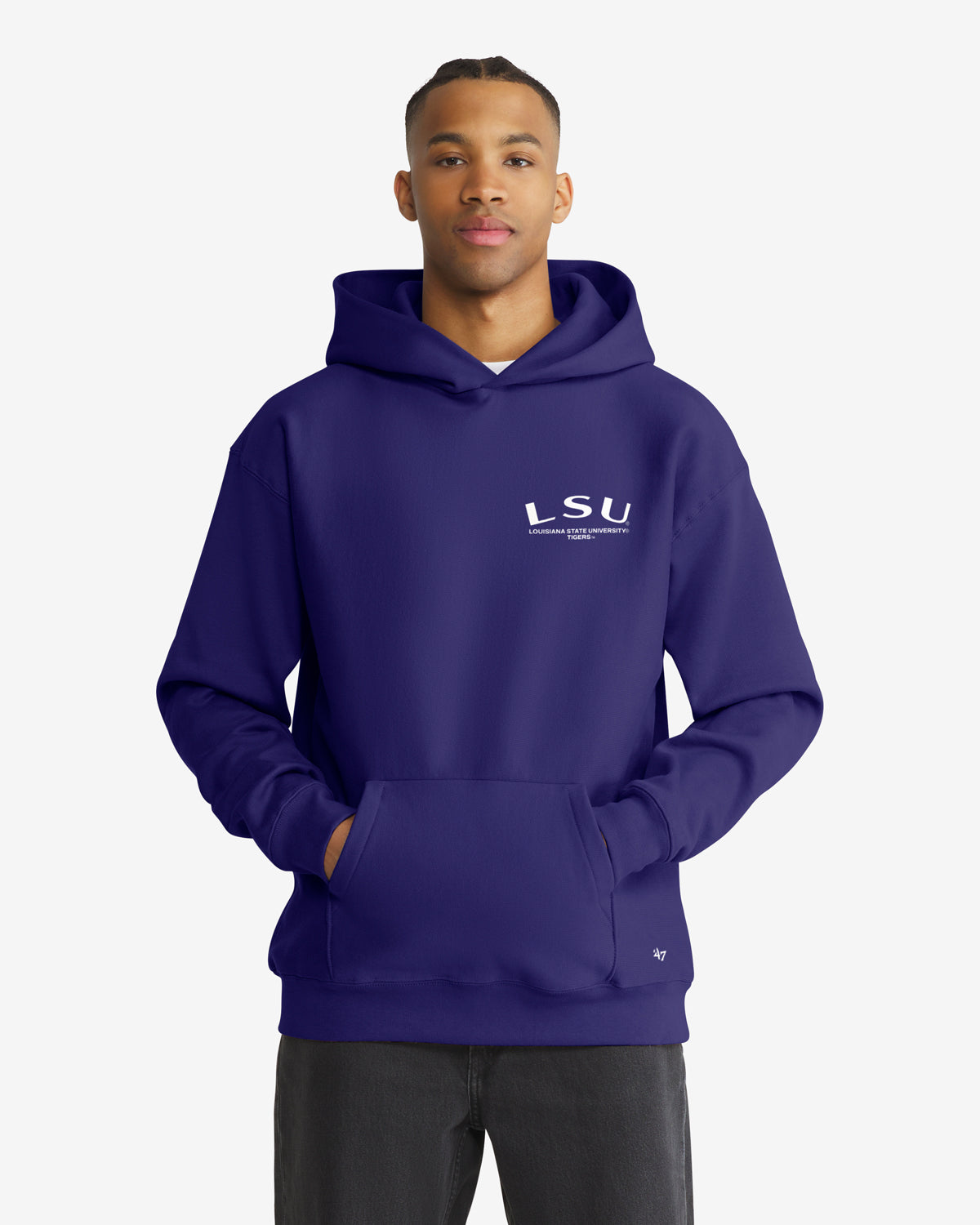 47-brand-foundation-constantine-hoodie-lsu-tigers-lila-herren image 2