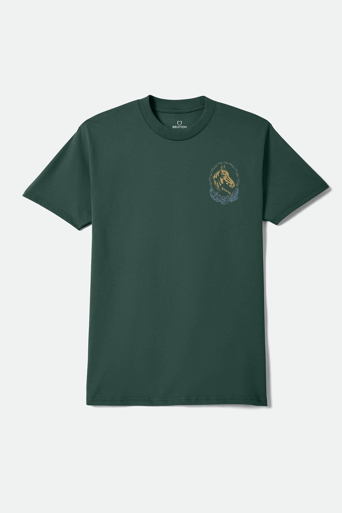 brixton-marley-standard-t-shirt-forest-green-baumwolle image 1
