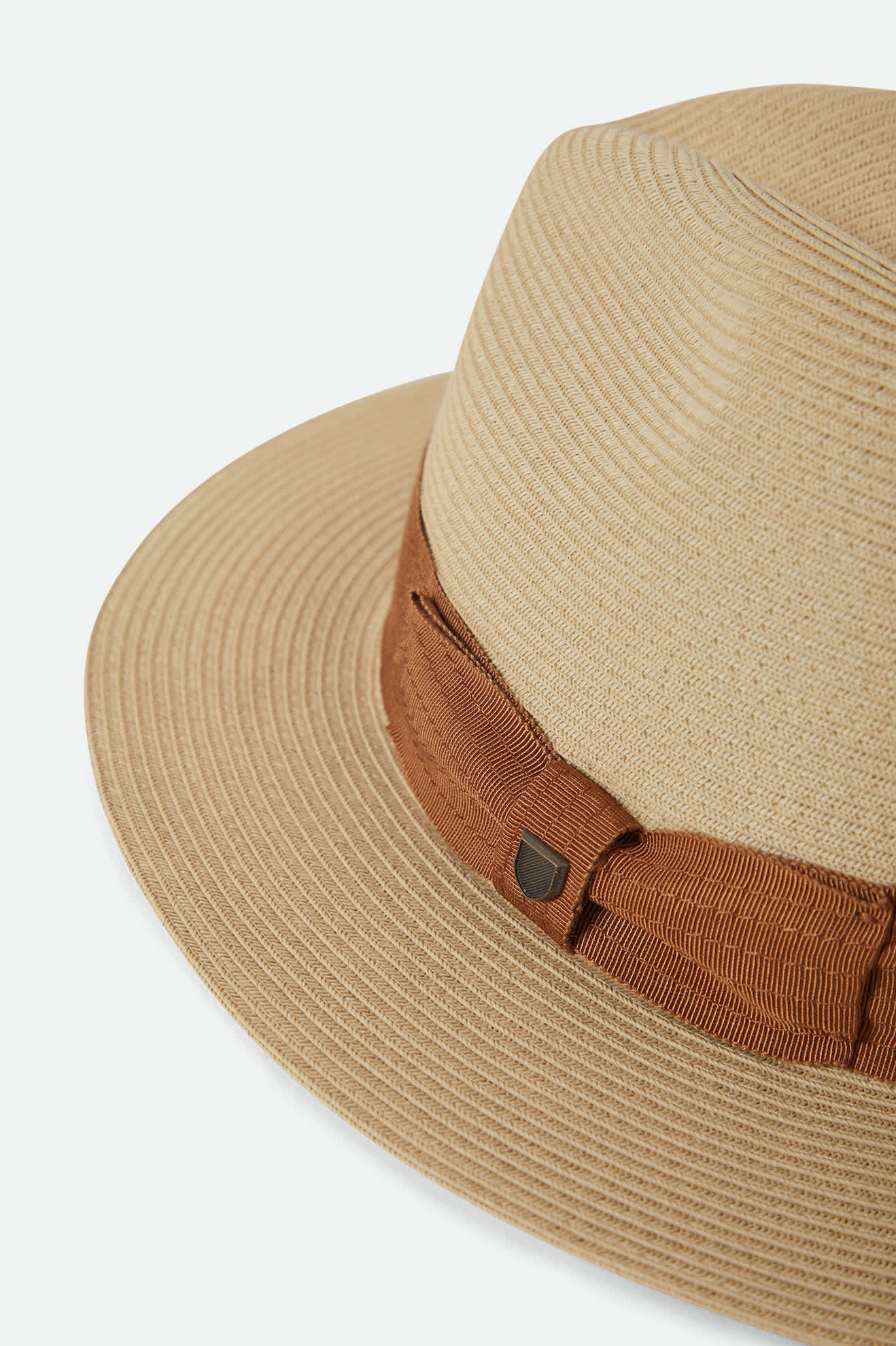 brixton-roma-straw-fedora-hut-natural-bronze-packable-stroh image 7