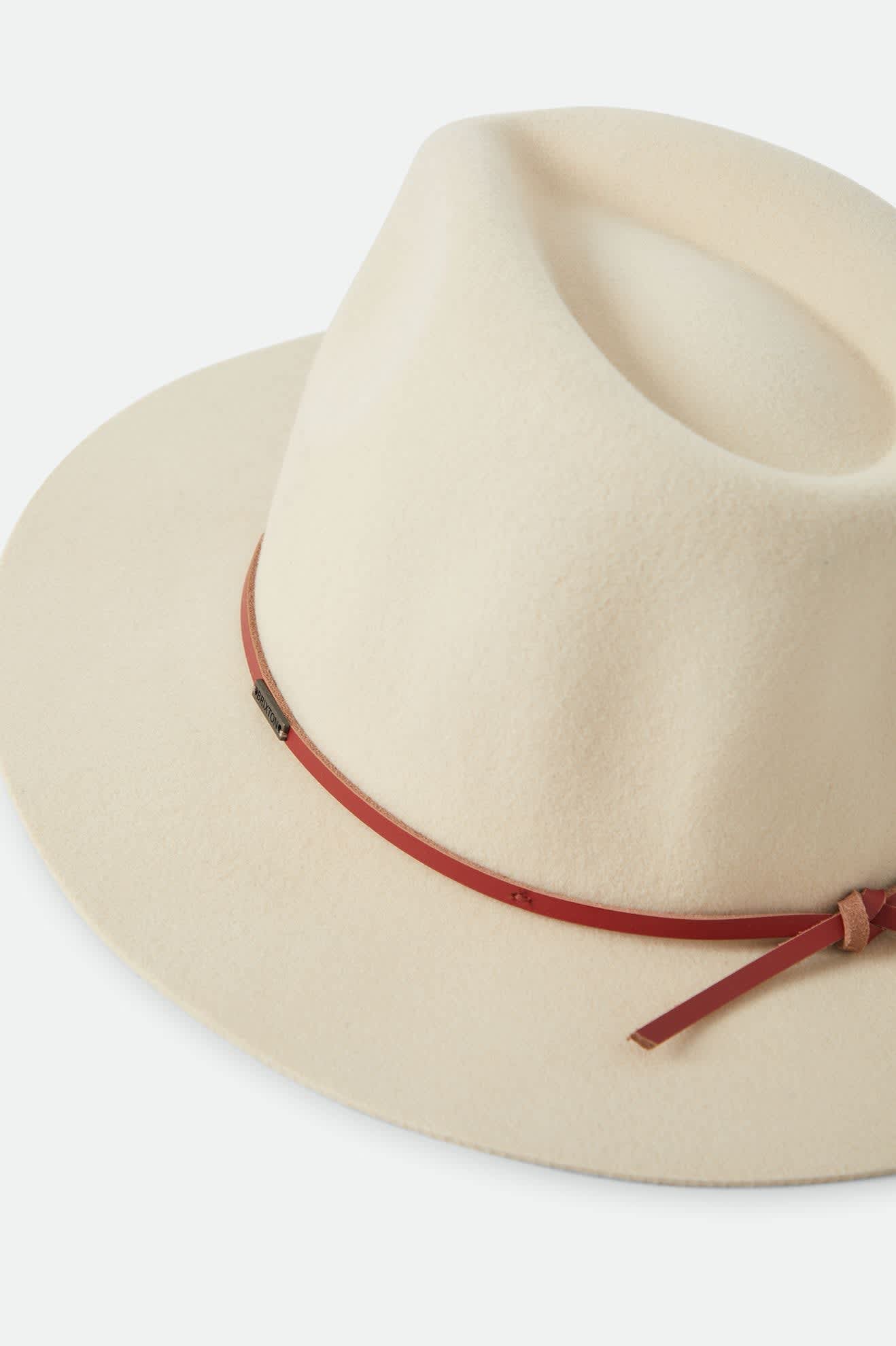 brixton-wesley-fedora-wax-paper-wollfilz-lederband image 4