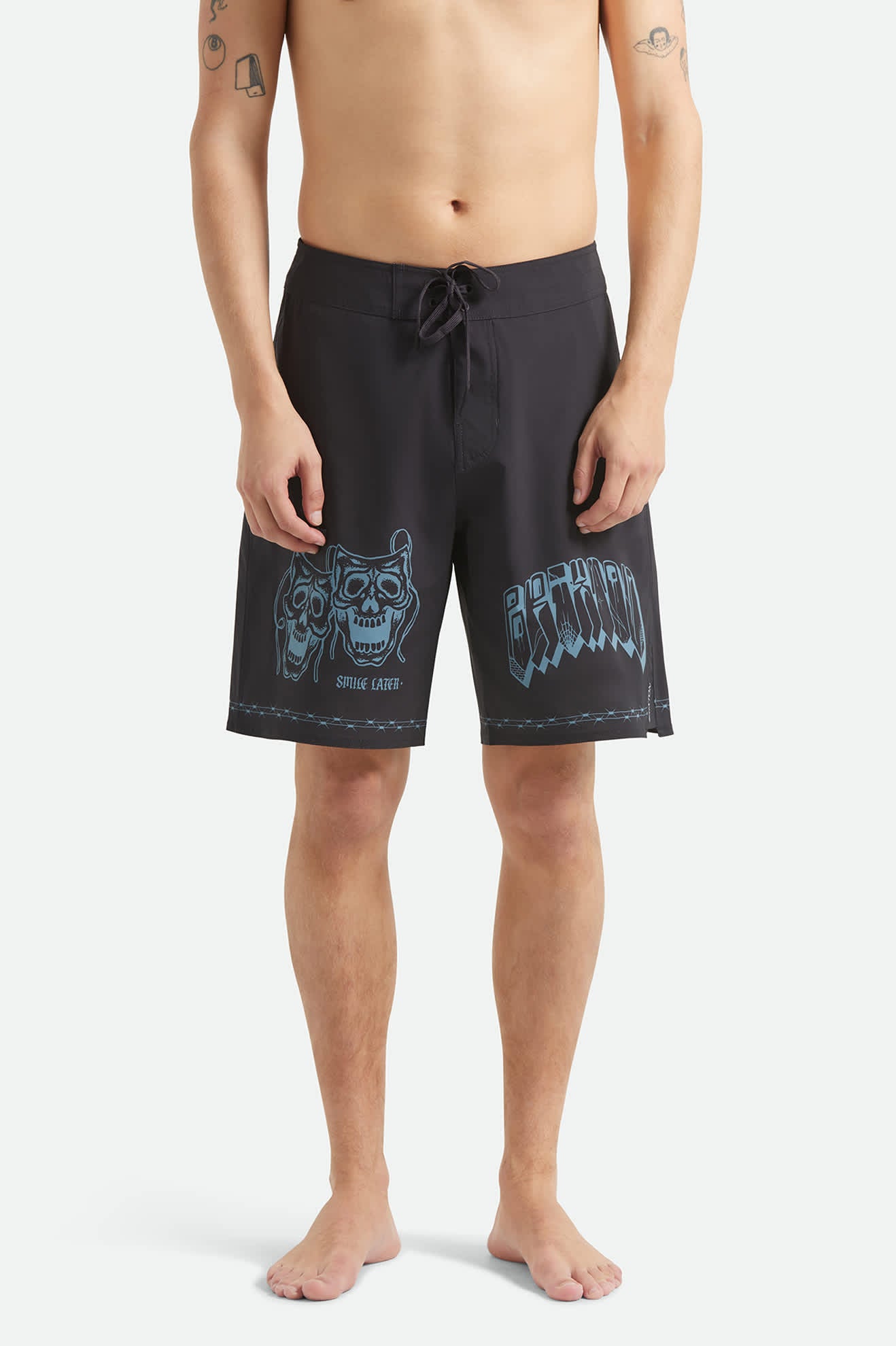 brixton-blitz-boardshort-21-boardshort-black-masks-schnelltrocknend image 2