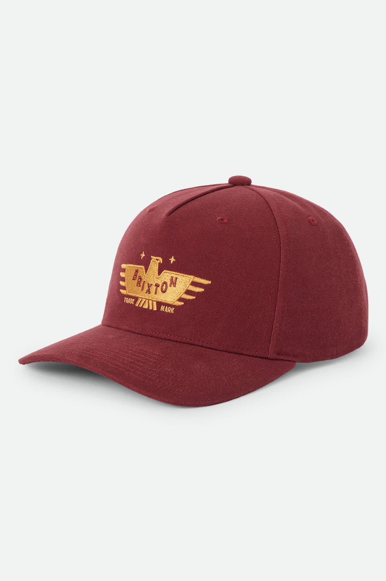 brixton-ewing-snapback-cap-brick-rot-baumwolle image 1