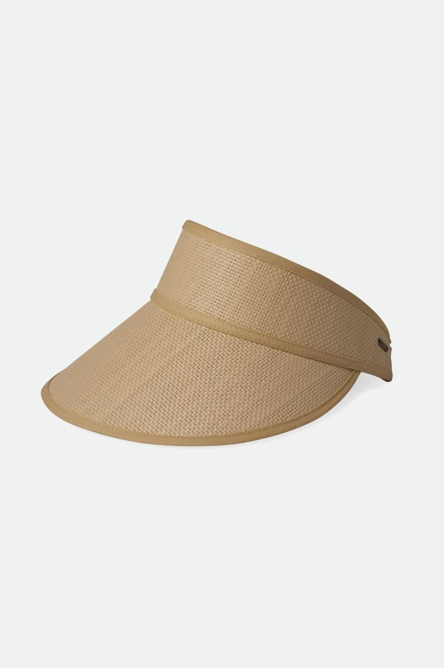 brixton-newport-straw-visor-natural-sonnen-visor image 1