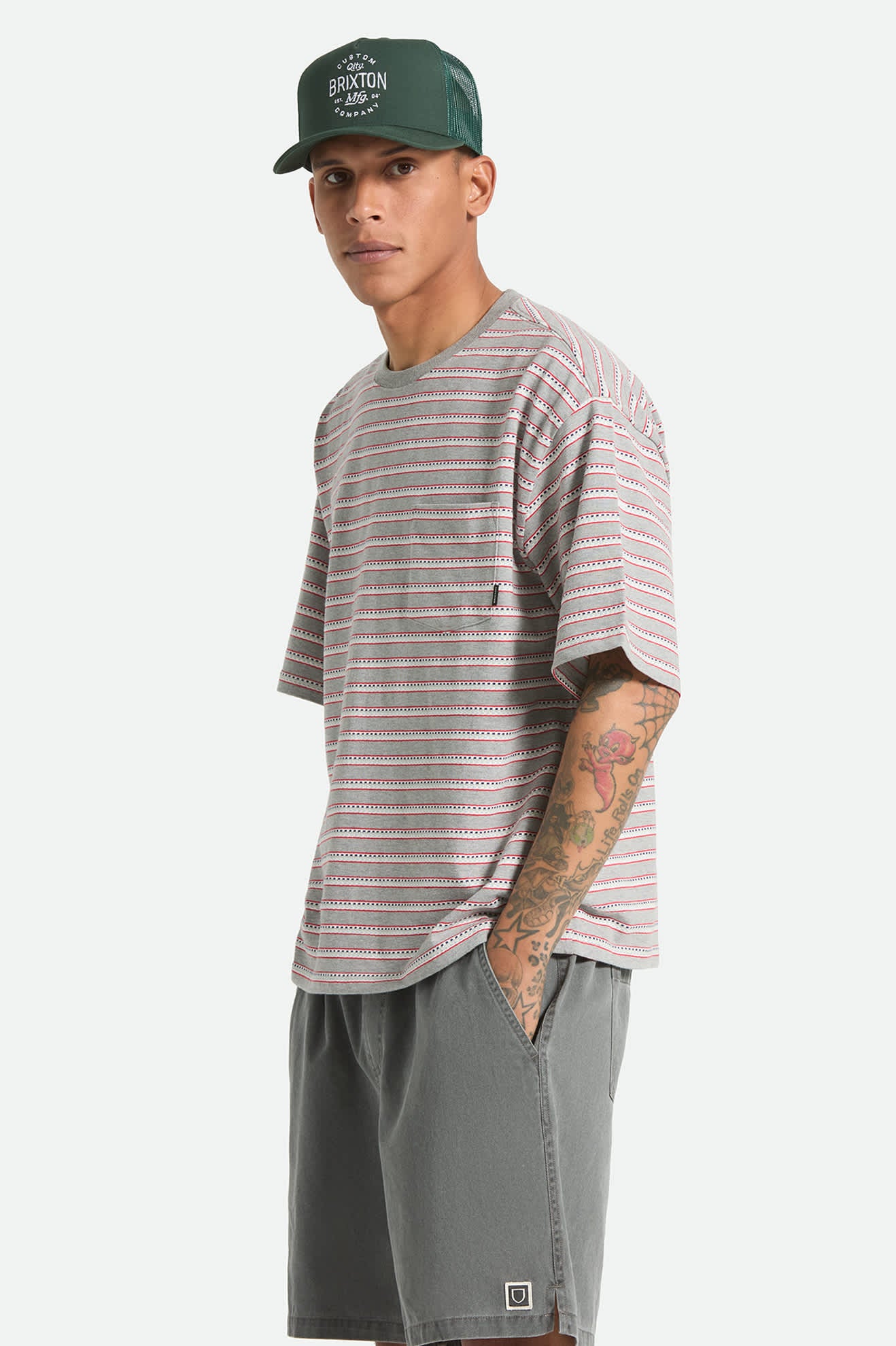 brixton-poolside-pique-box-crop-t-shirt-heather-grey image 3
