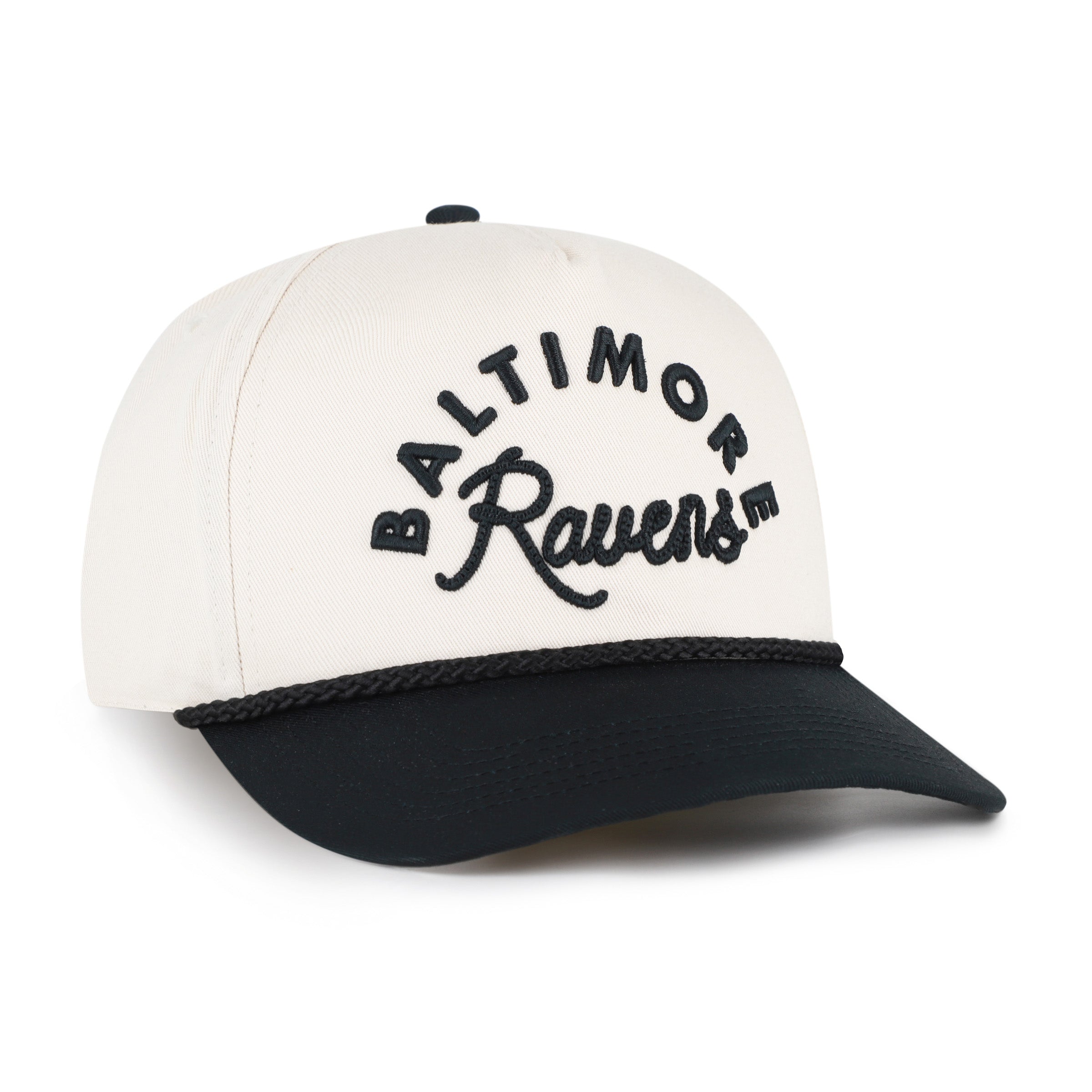 47-hitch-ravens-rope-script-cap-natural-damen-snapback image 3
