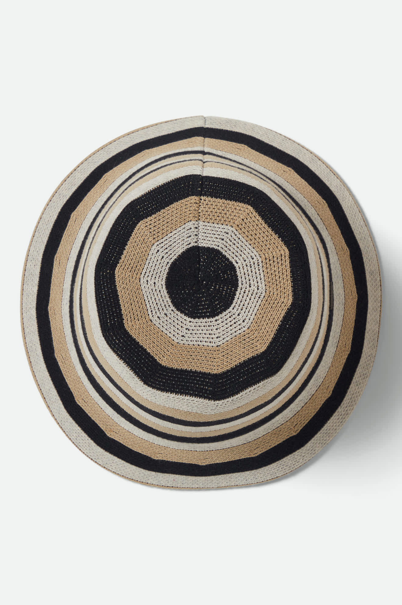 brixton-lisboa-bucket-hat-schwarz-sand-strick image 6