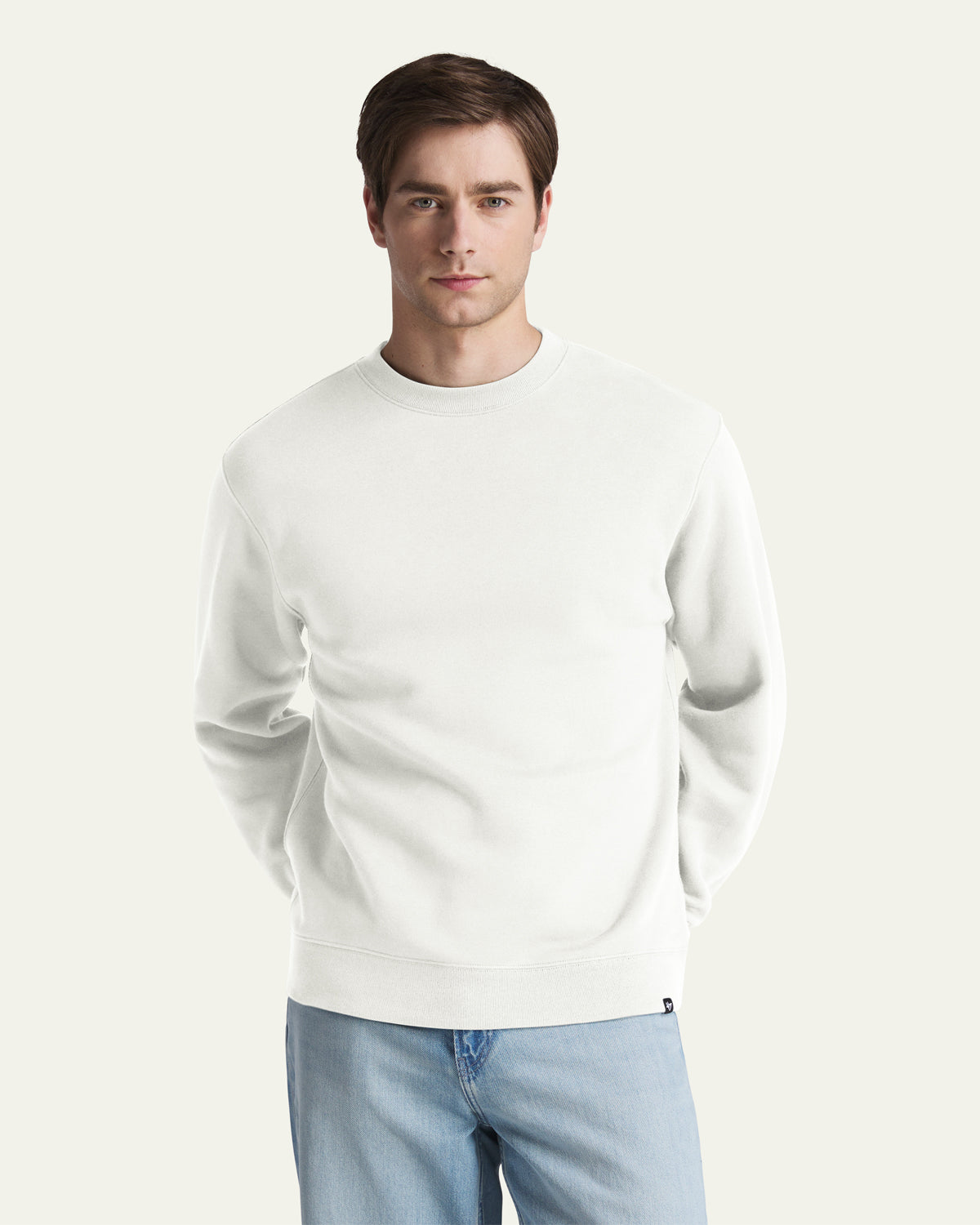 47-headline-crew-everyday-crew-sweatshirt-sandstone-herren image 1