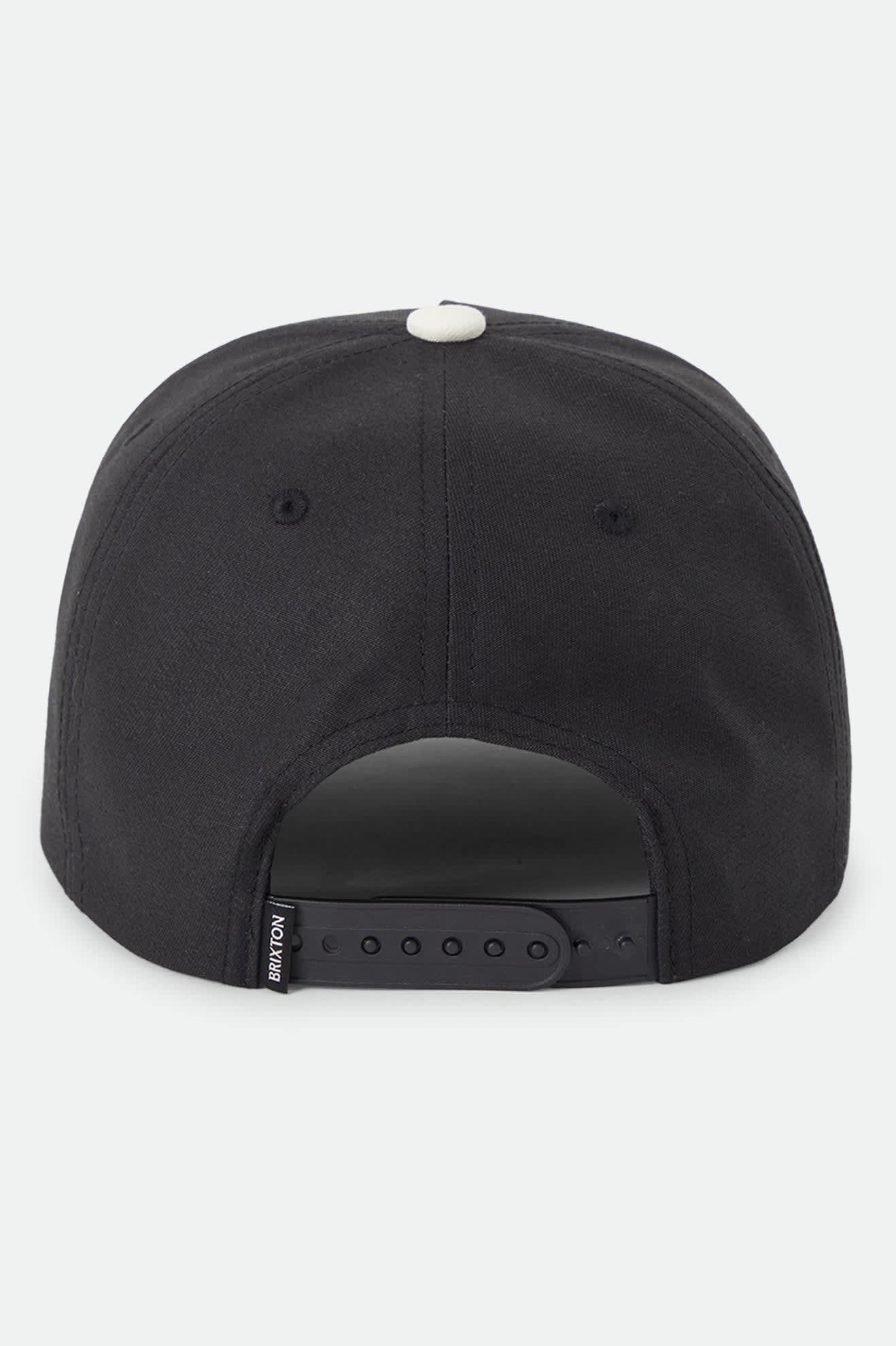 brixton-leisure-snapback-cap-schwarz-wei-baumwolle image 2