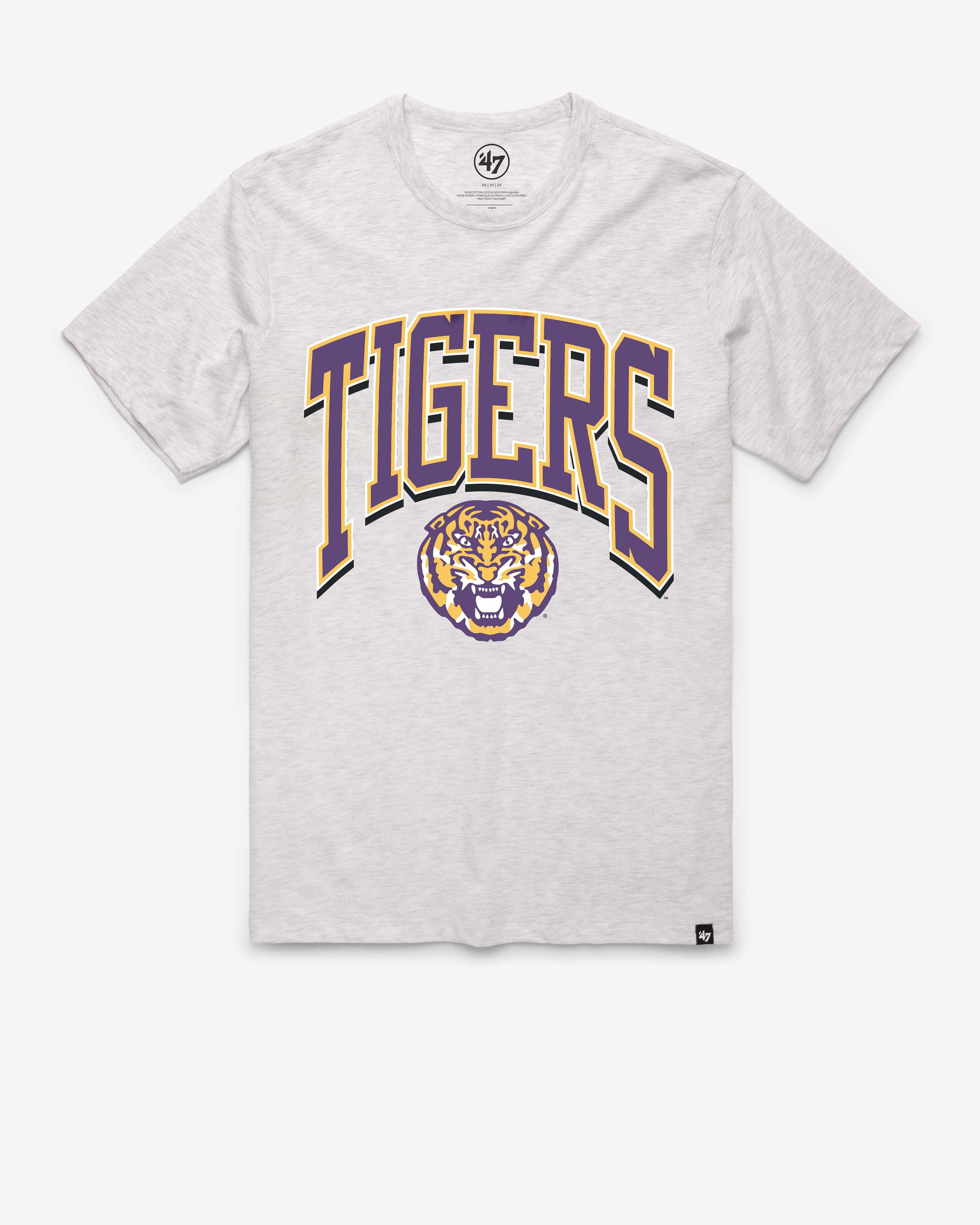 47-brand-47-franklin-tee-lsu-tigers-t-shirt-relay-grey-vintage image 1