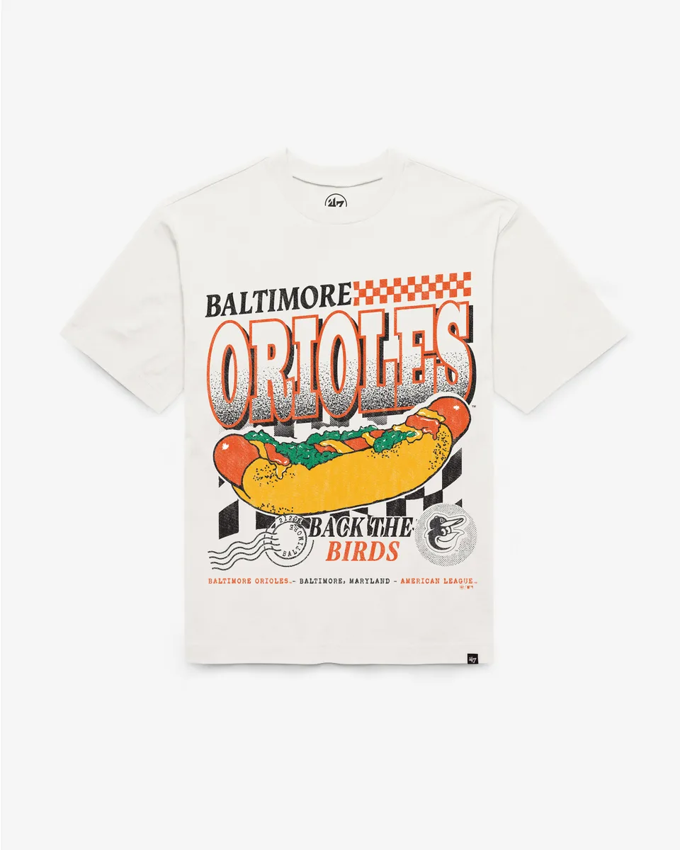 47-brand-47-foundation-tee-baltimore-orioles-on-the-grill-t-shirt-sandstone image 1
