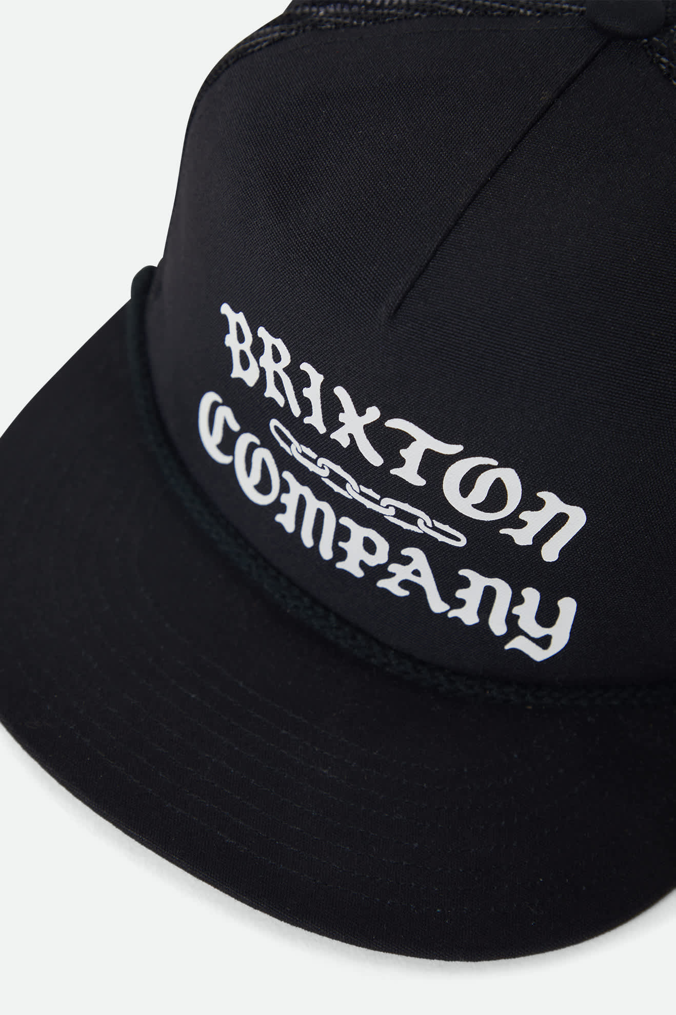 brixton-chains-netplus-trucker-cap-black-black-mesh image 3
